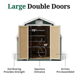 Classic Gambrel Barn 4' Sidewalls door graphic