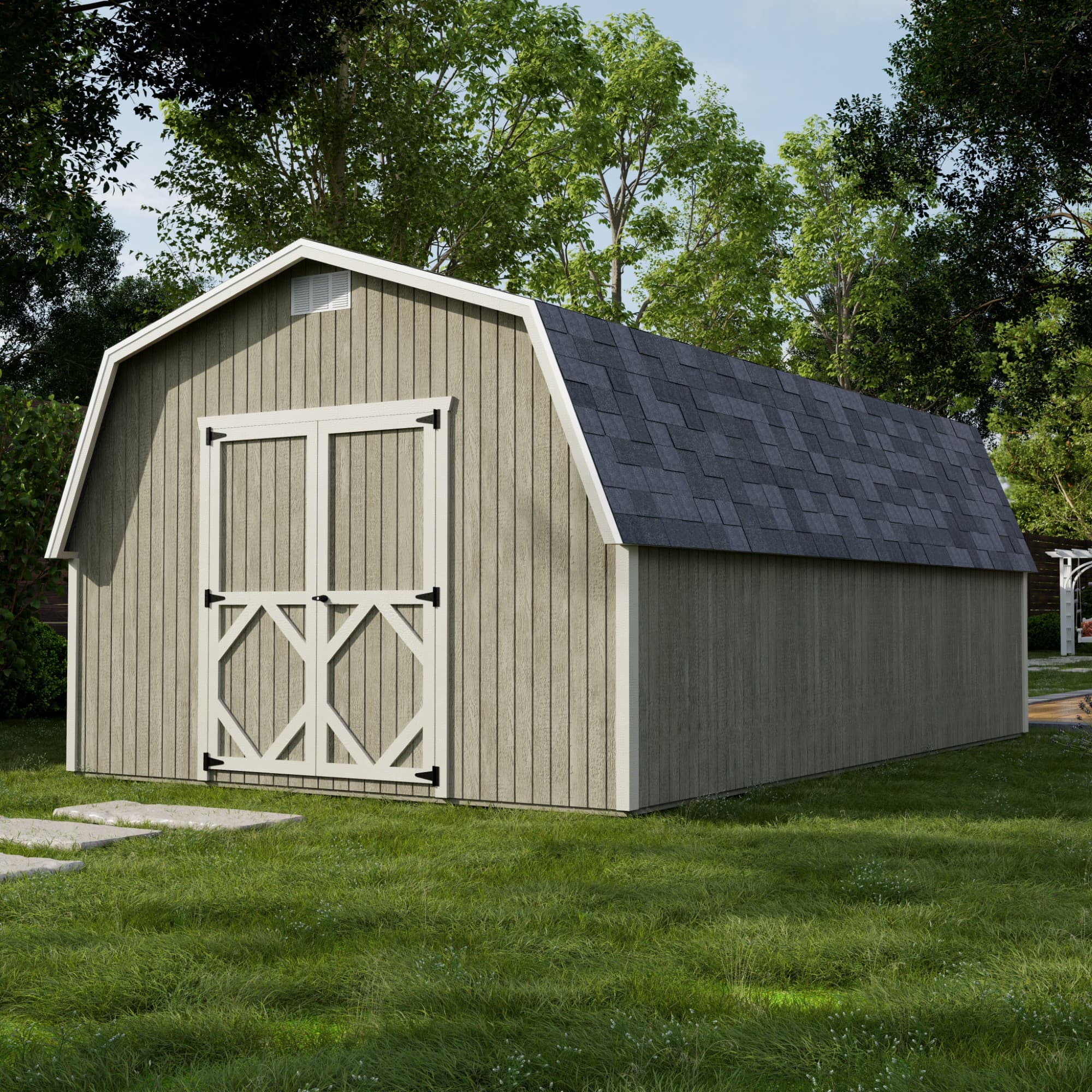 Classic Gambrel Barn 4' Sidewalls lifestyle