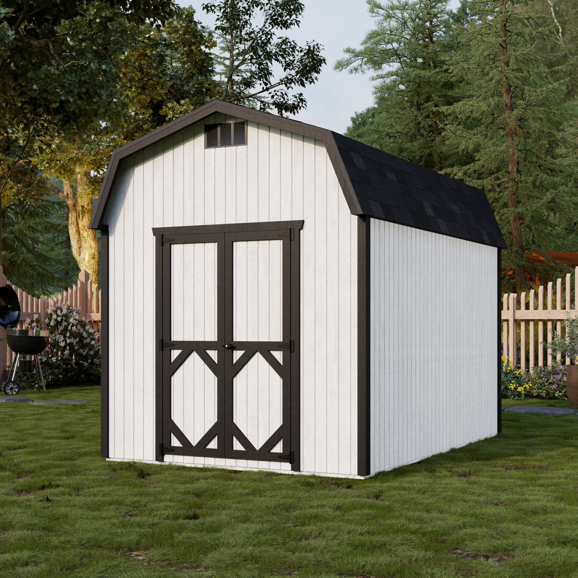 Classic Gambrel 6' Barn Shed lifestyle