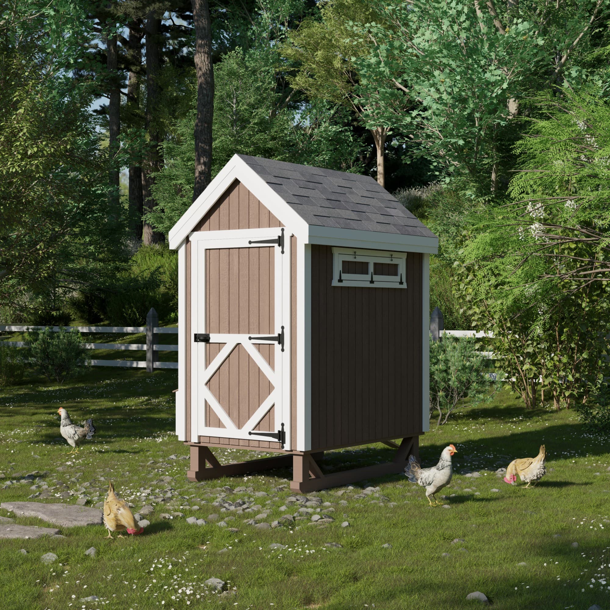 Colonial Gable Coop lifestyle