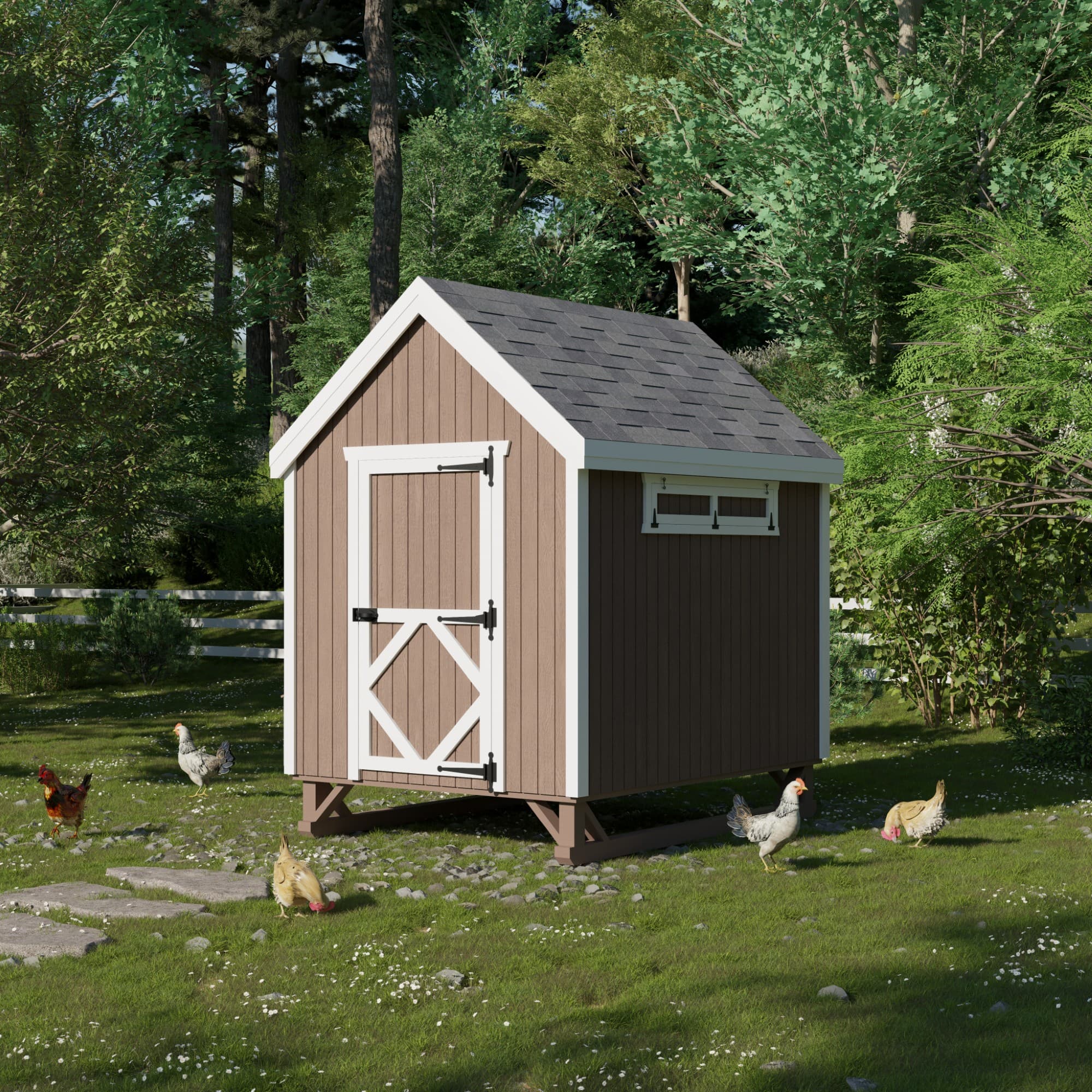 Colonial Gable Coop lifestyle