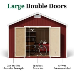 Classic Gable Shed door graphic