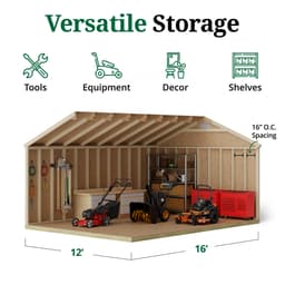 Classic Gable Shed interior graphic