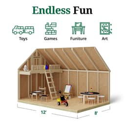 Craftsman Playhouse interior graphic