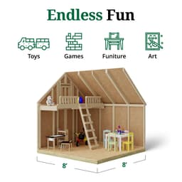 Craftsman Playhouse interior graphic