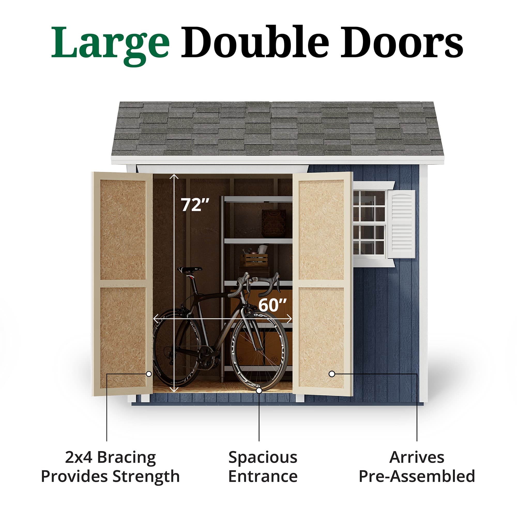 Classic Workshop Shed door graphic