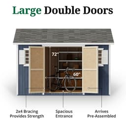 Classic Workshop Shed door graphic