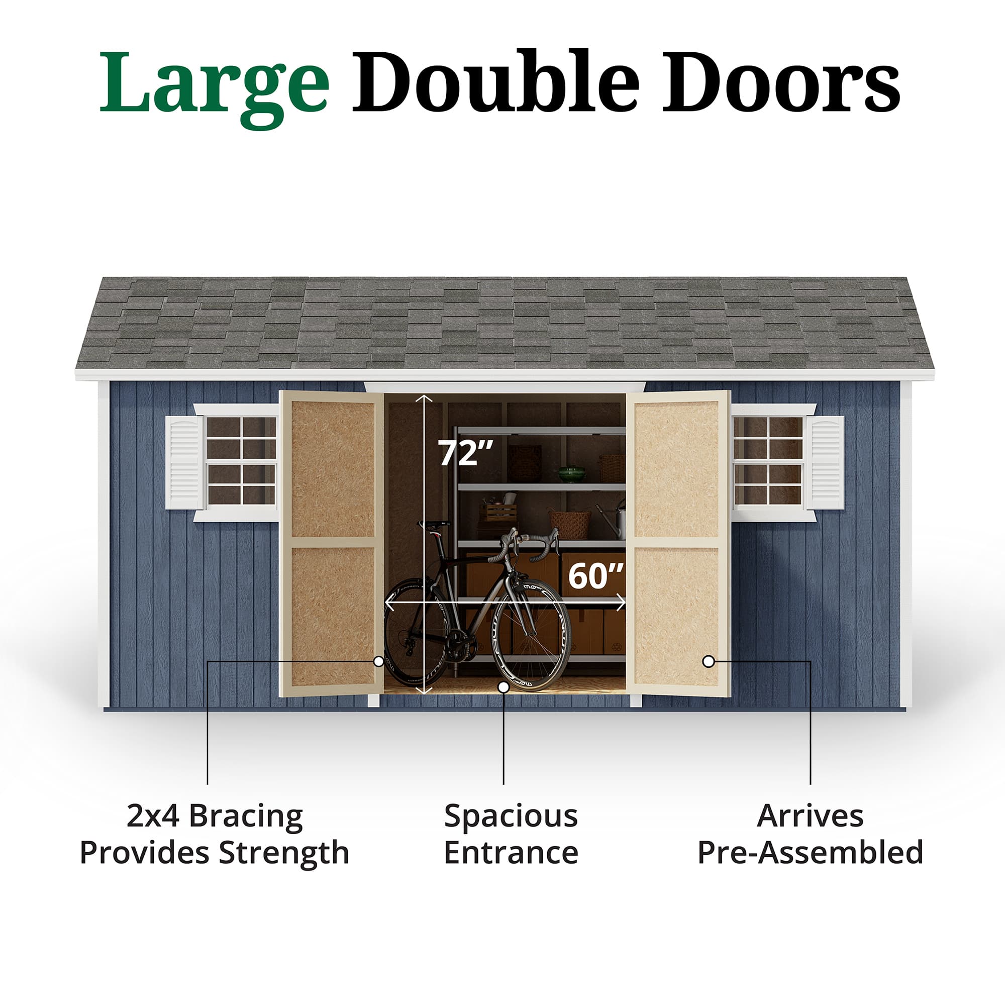 Classic Workshop Shed door graphic