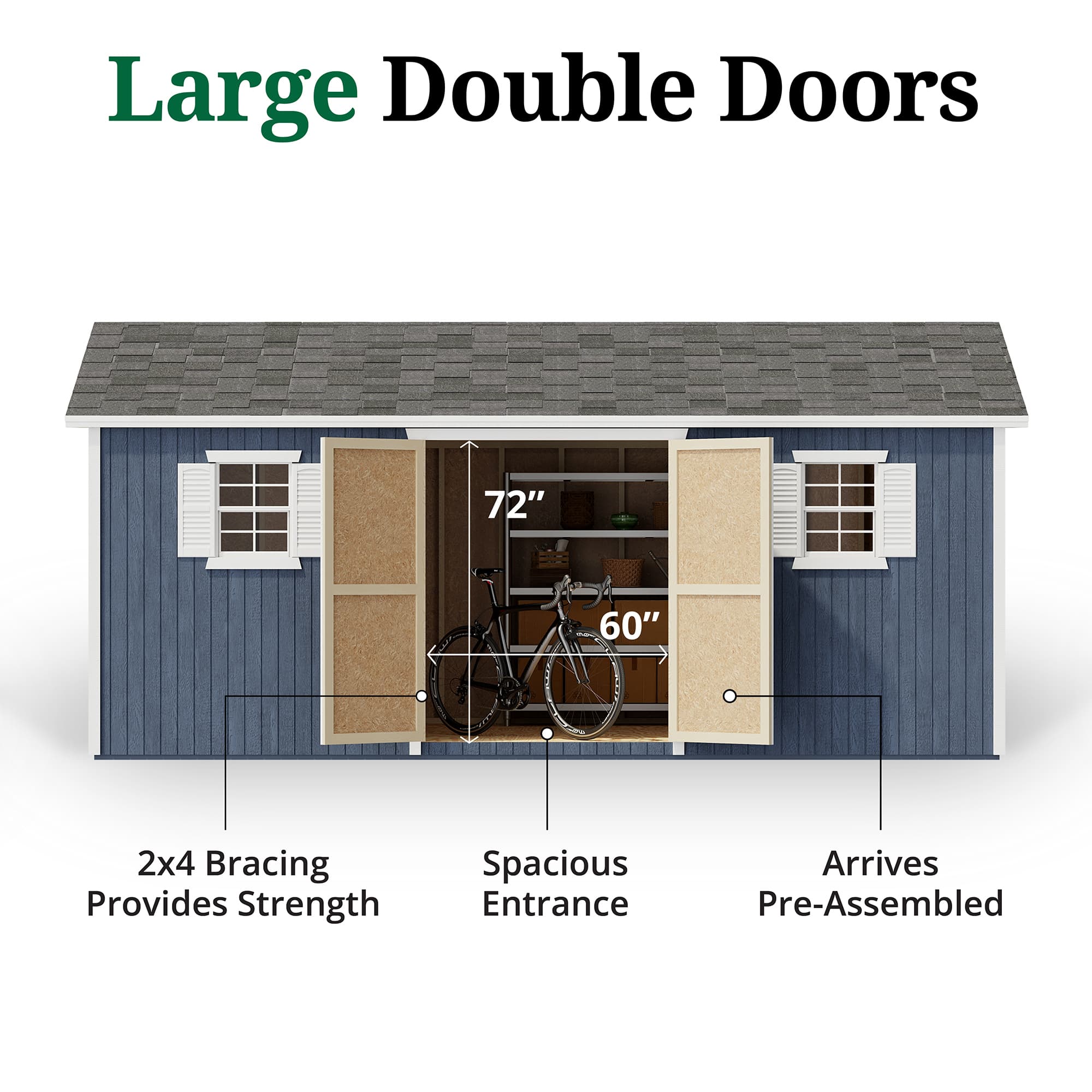 Classic Workshop Shed door graphic