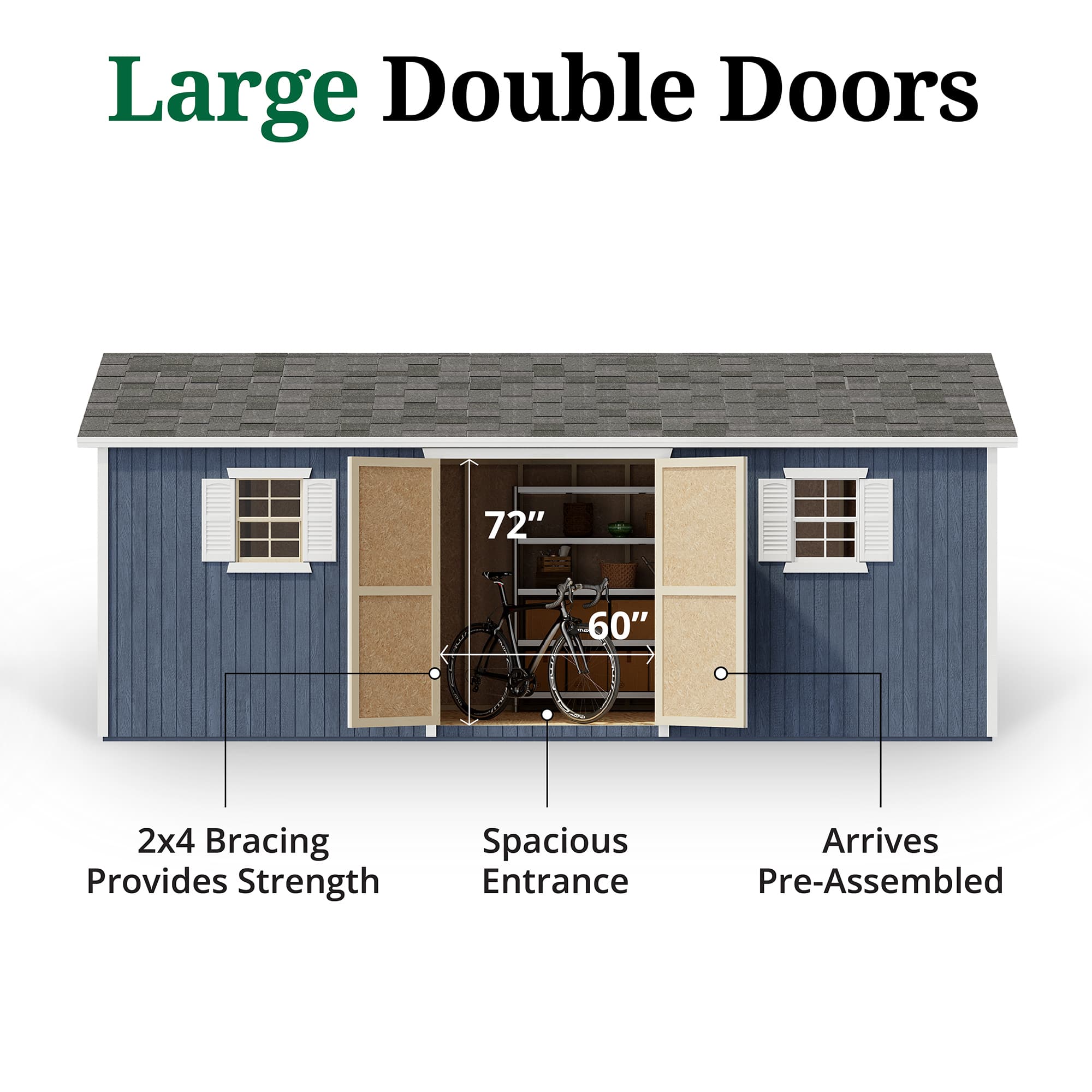 Classic Workshop Shed door graphic