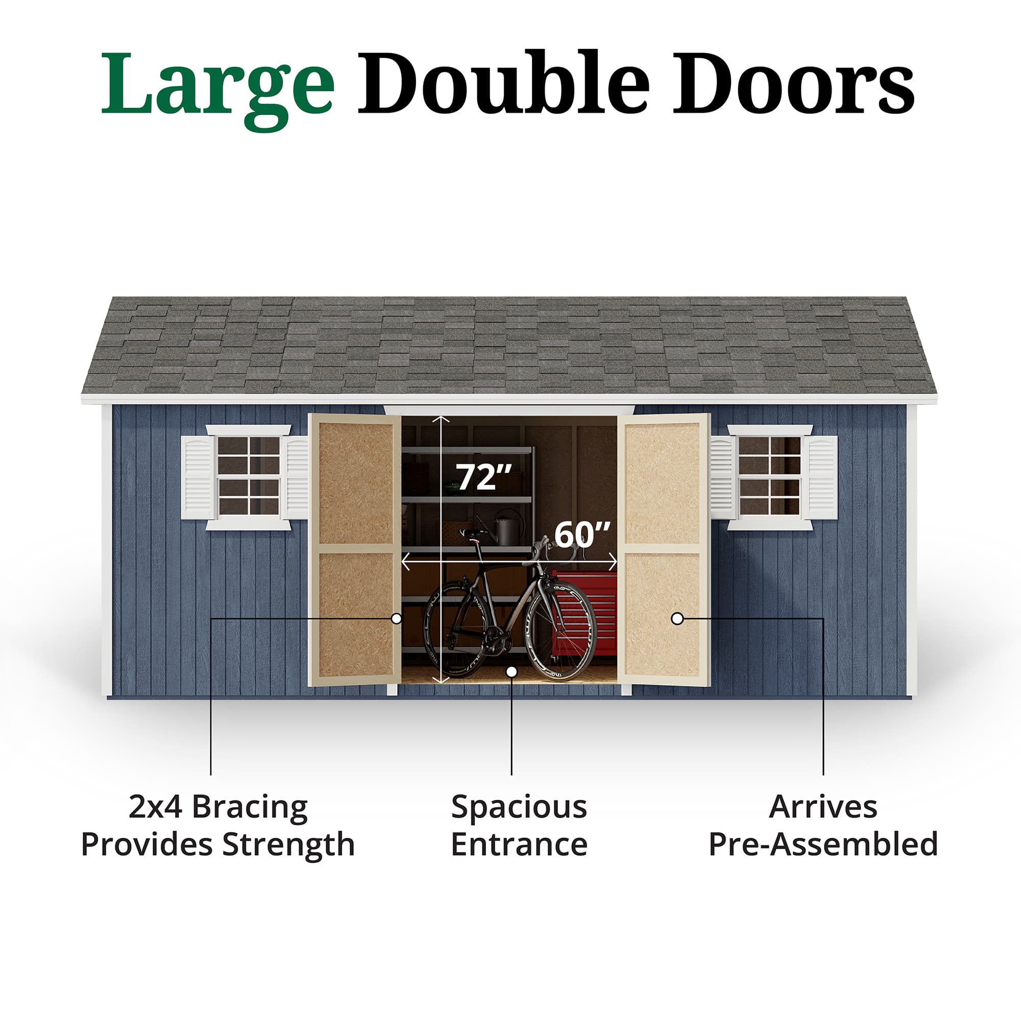 Classic Workshop Shed door graphic