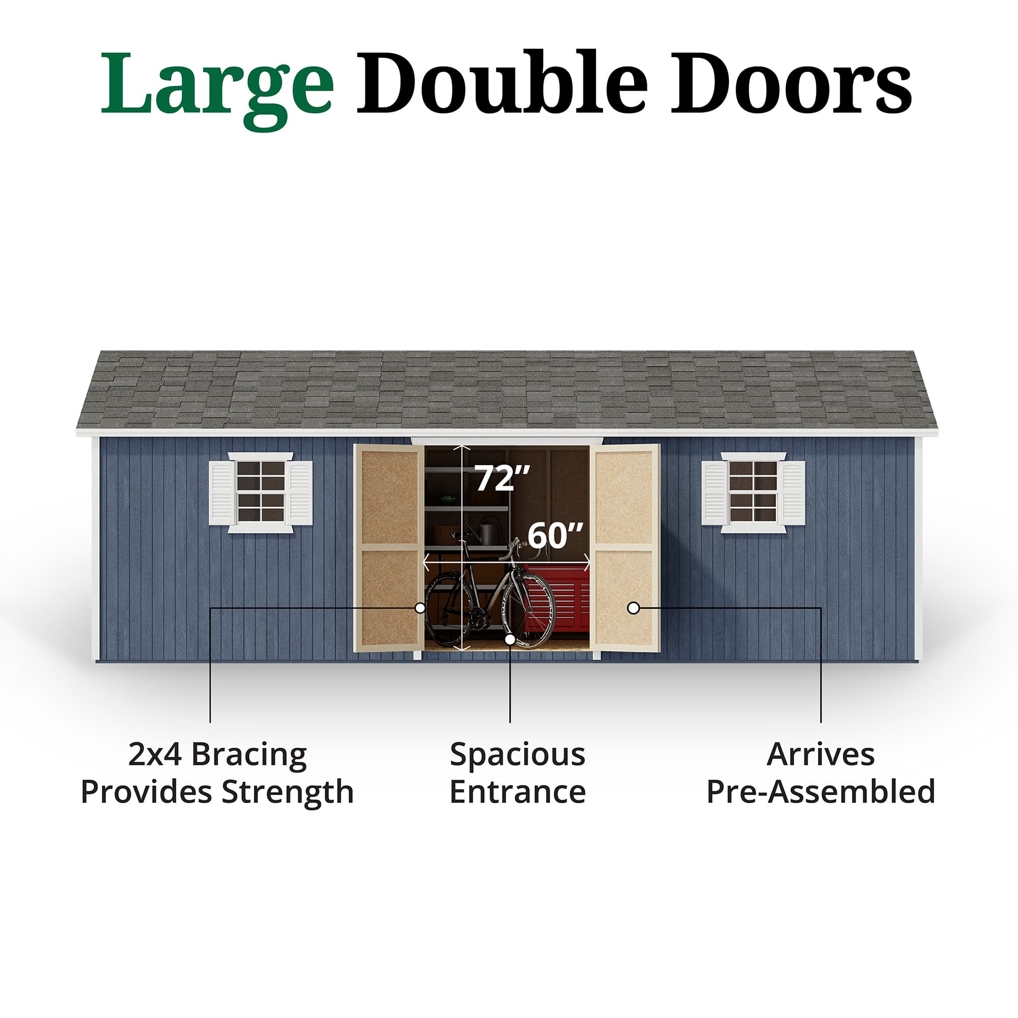 Classic Workshop Shed door graphic