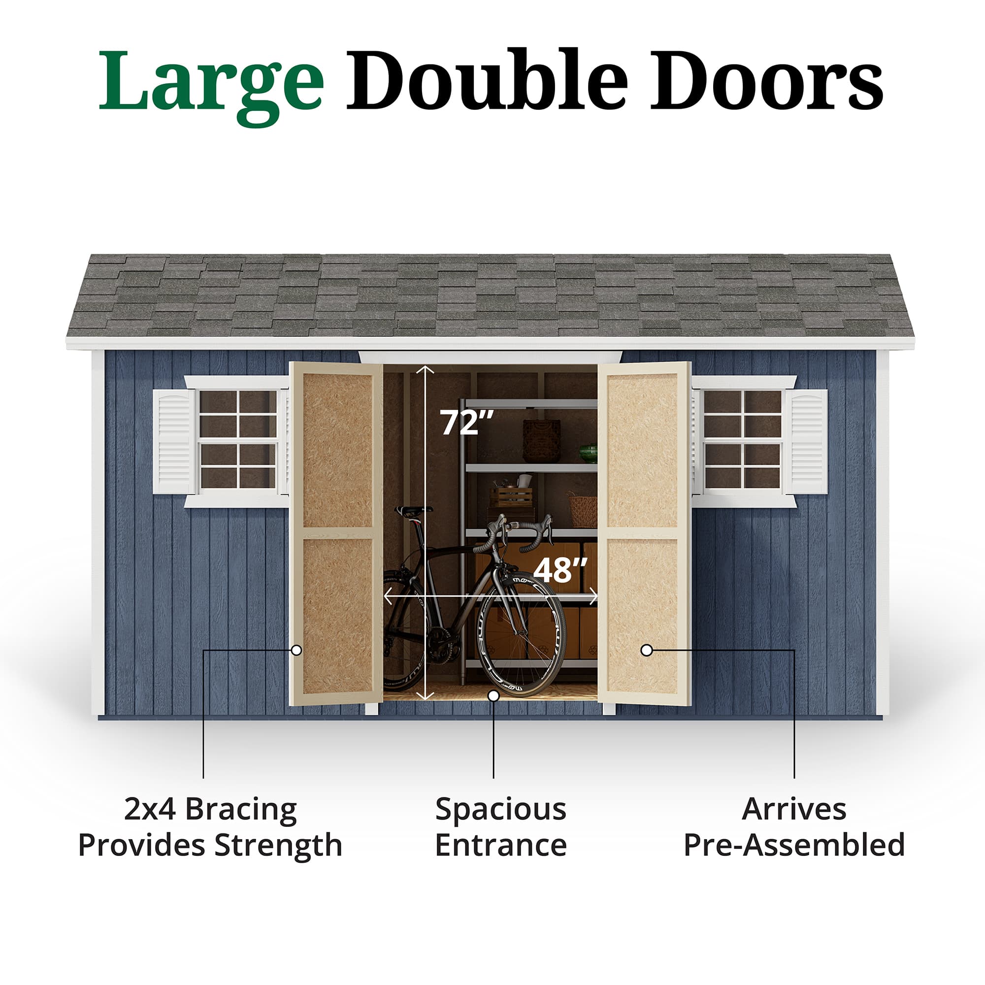 Classic Workshop Shed door graphic