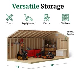 Classic Workshop Shed interior graphic