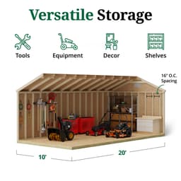 Classic Workshop Shed interior graphic