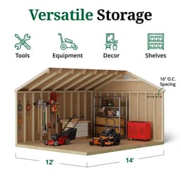Classic Workshop Shed interior graphic