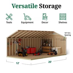 Classic Workshop Shed interior graphic