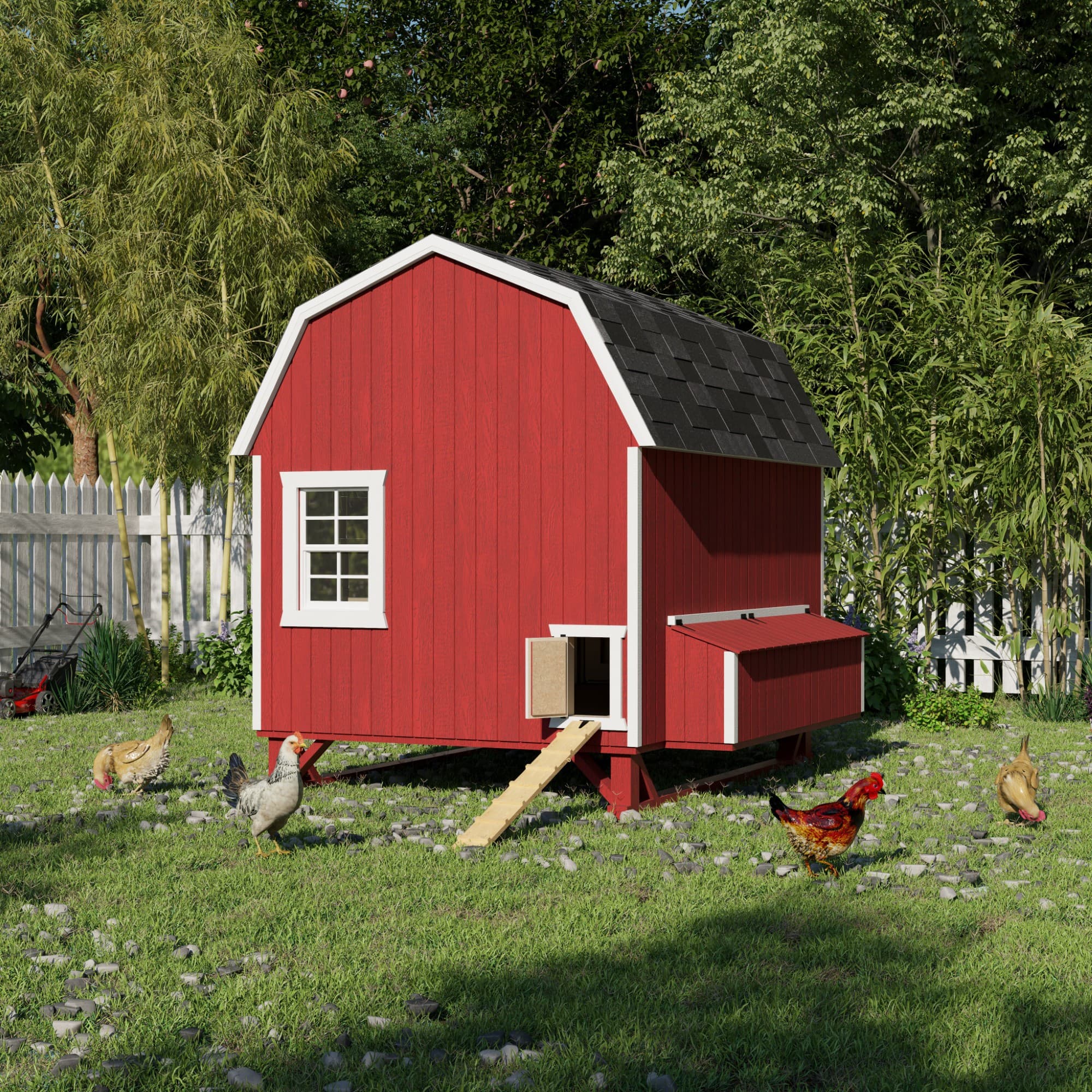 Gambrel Barn Coop lifestyle