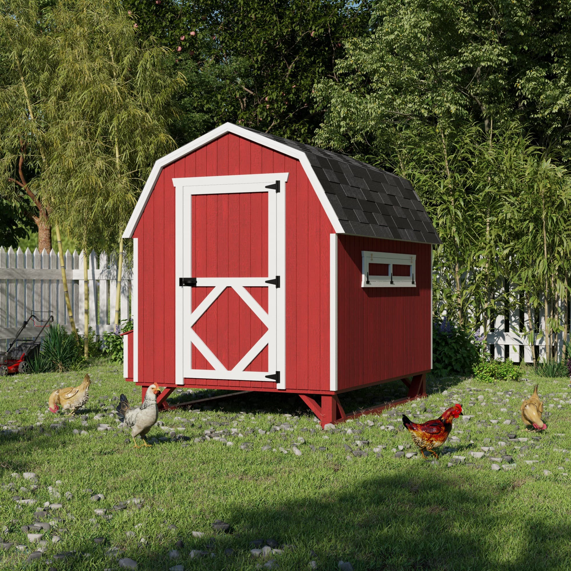 Gambrel Barn Coop lifestyle