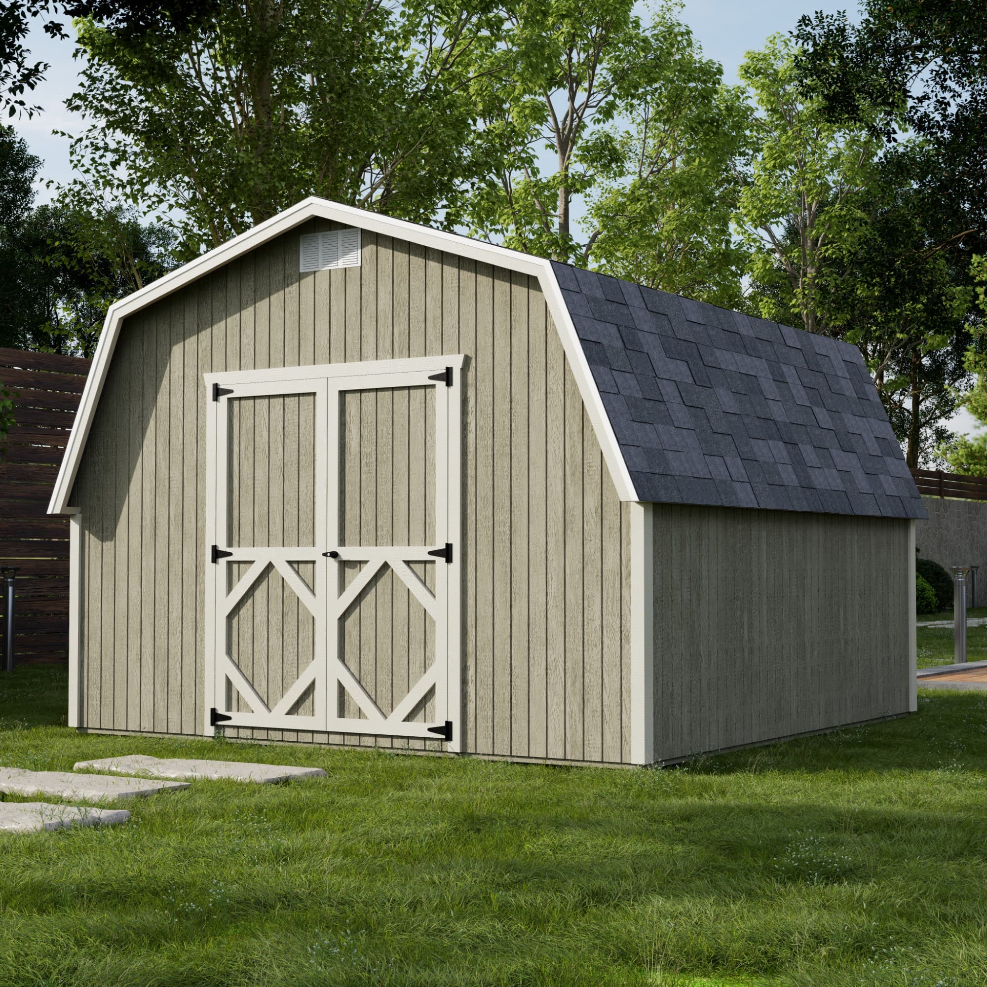 Classic Gambrel 4' Barn Shed