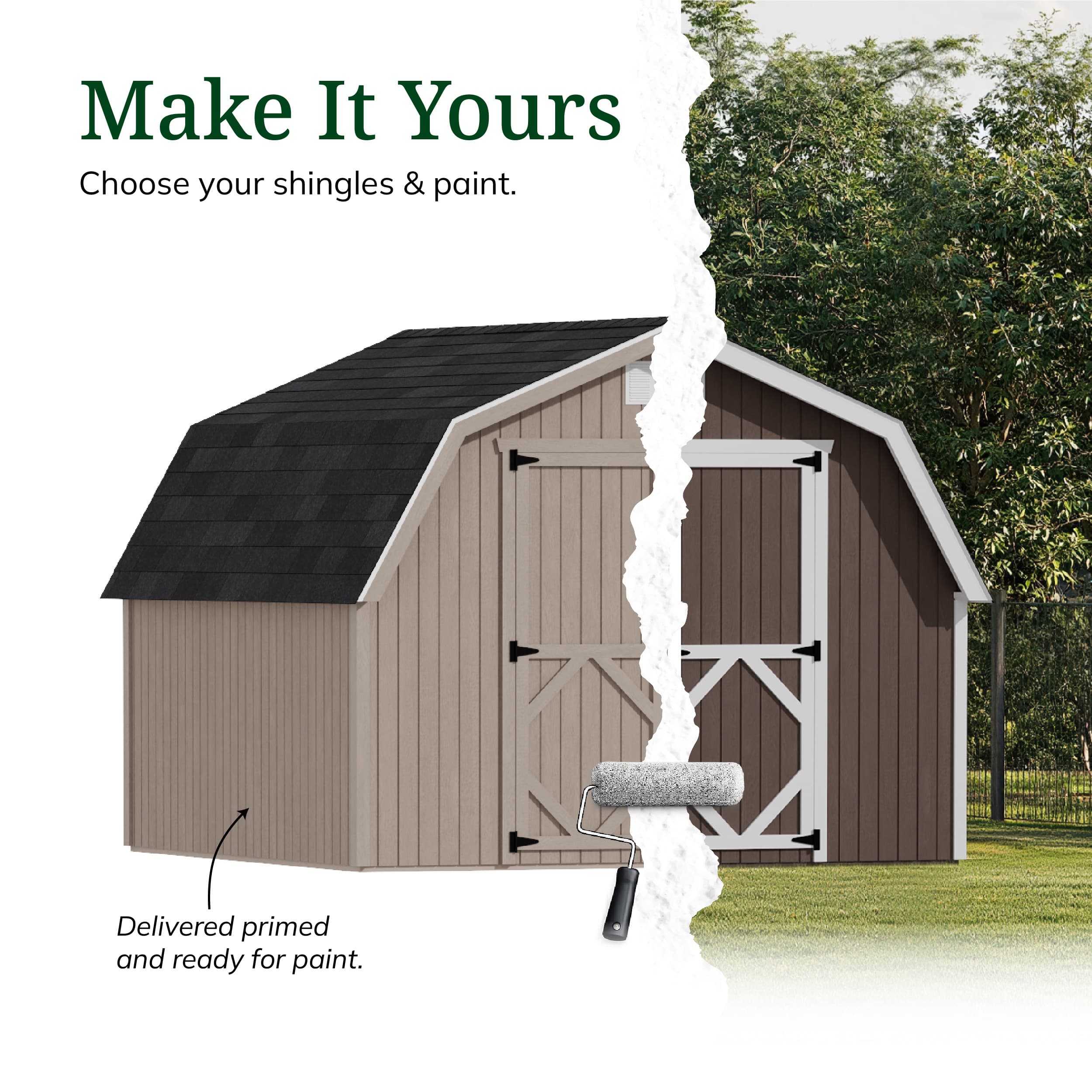 Classic Gambrel 4' Barn Shed
