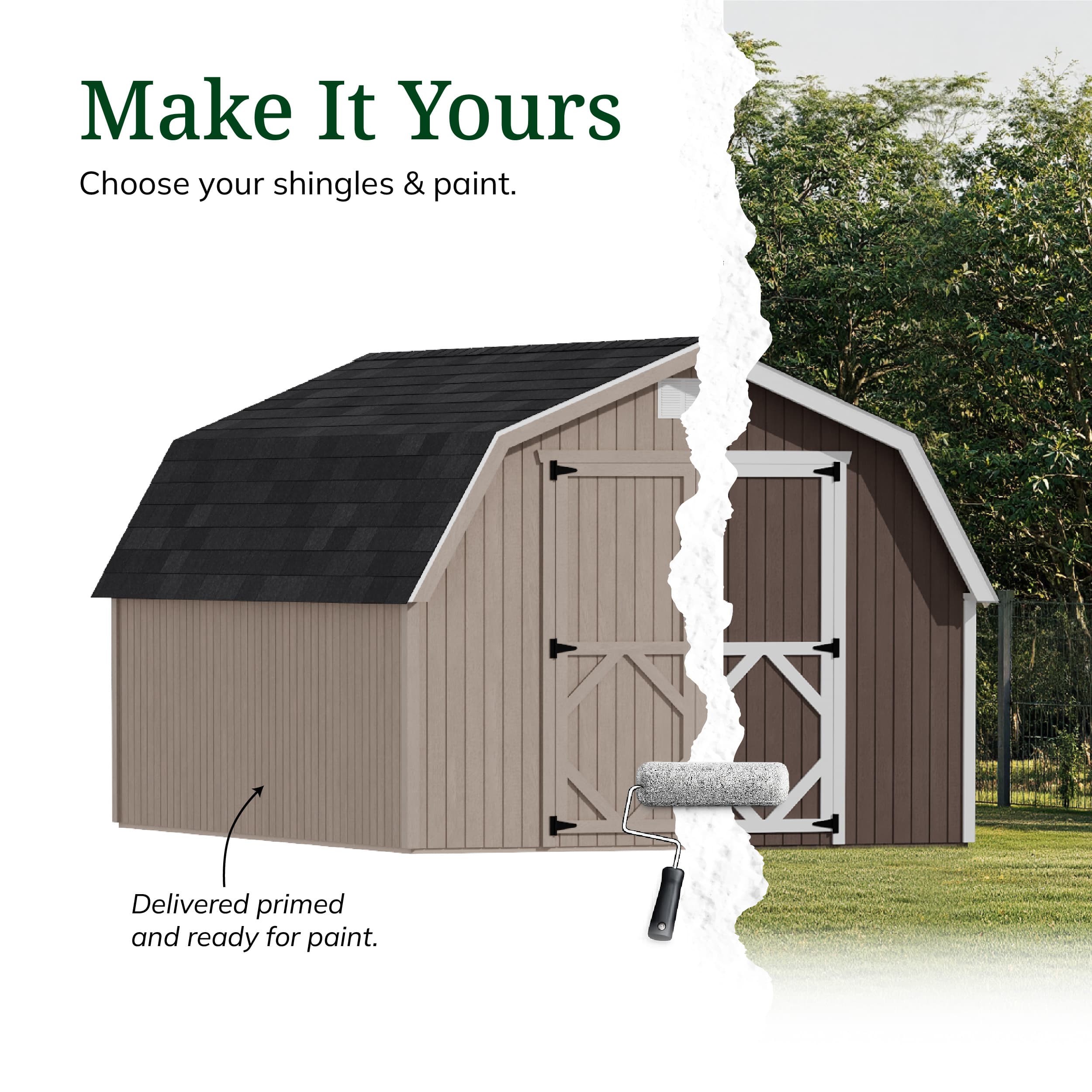 Classic Gambrel 4' Barn Shed