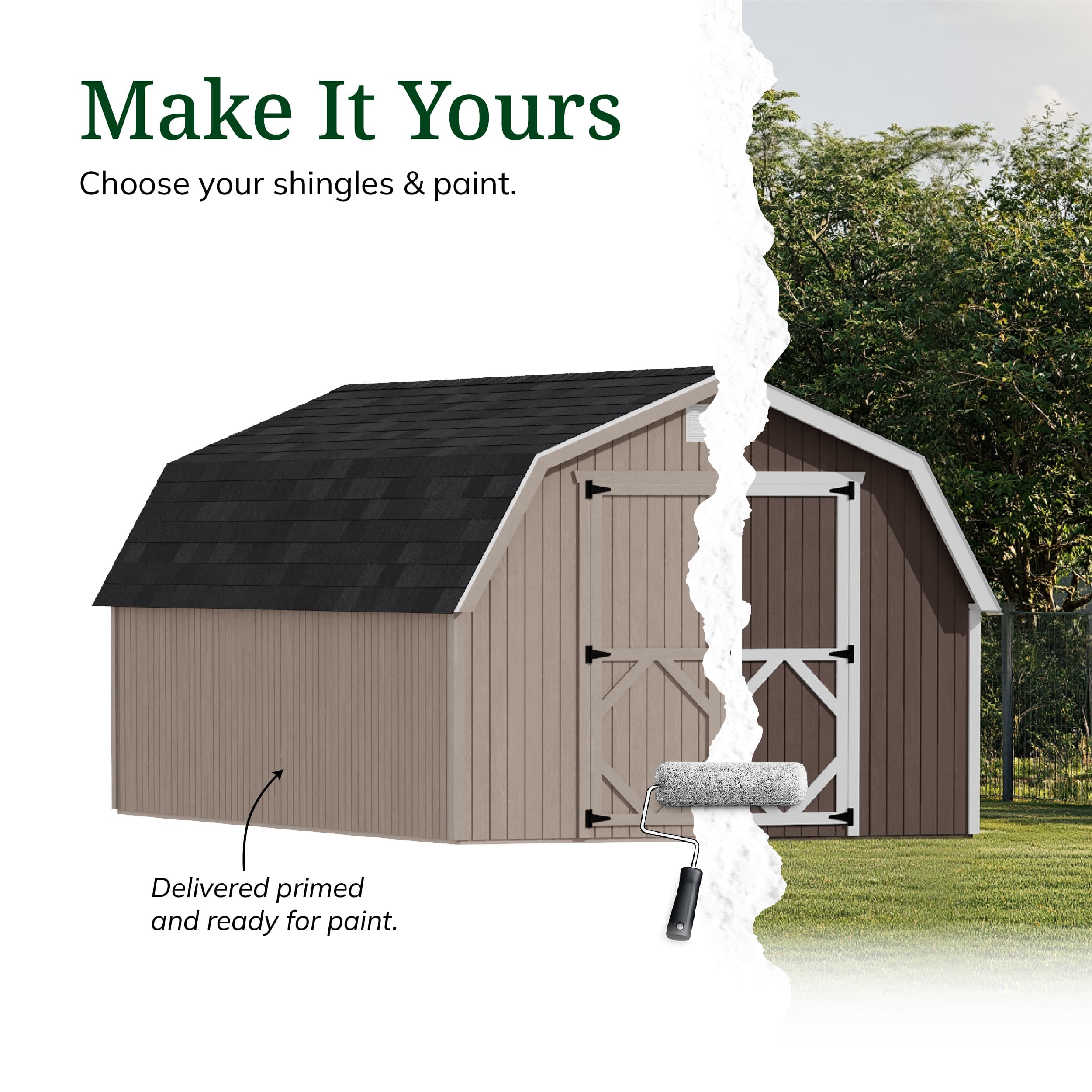 Classic Gambrel 4' Barn Shed