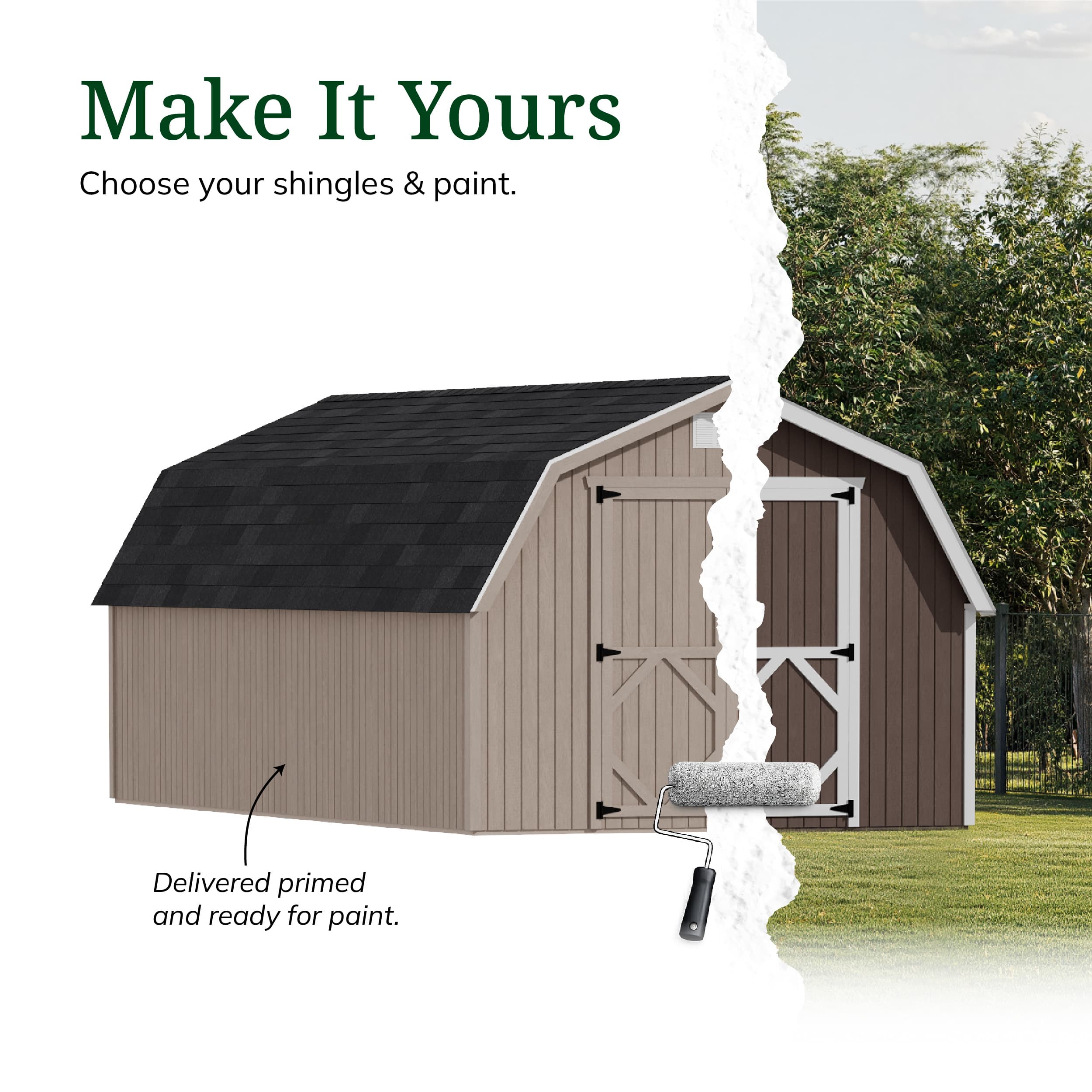 Classic Gambrel 4' Barn Shed
