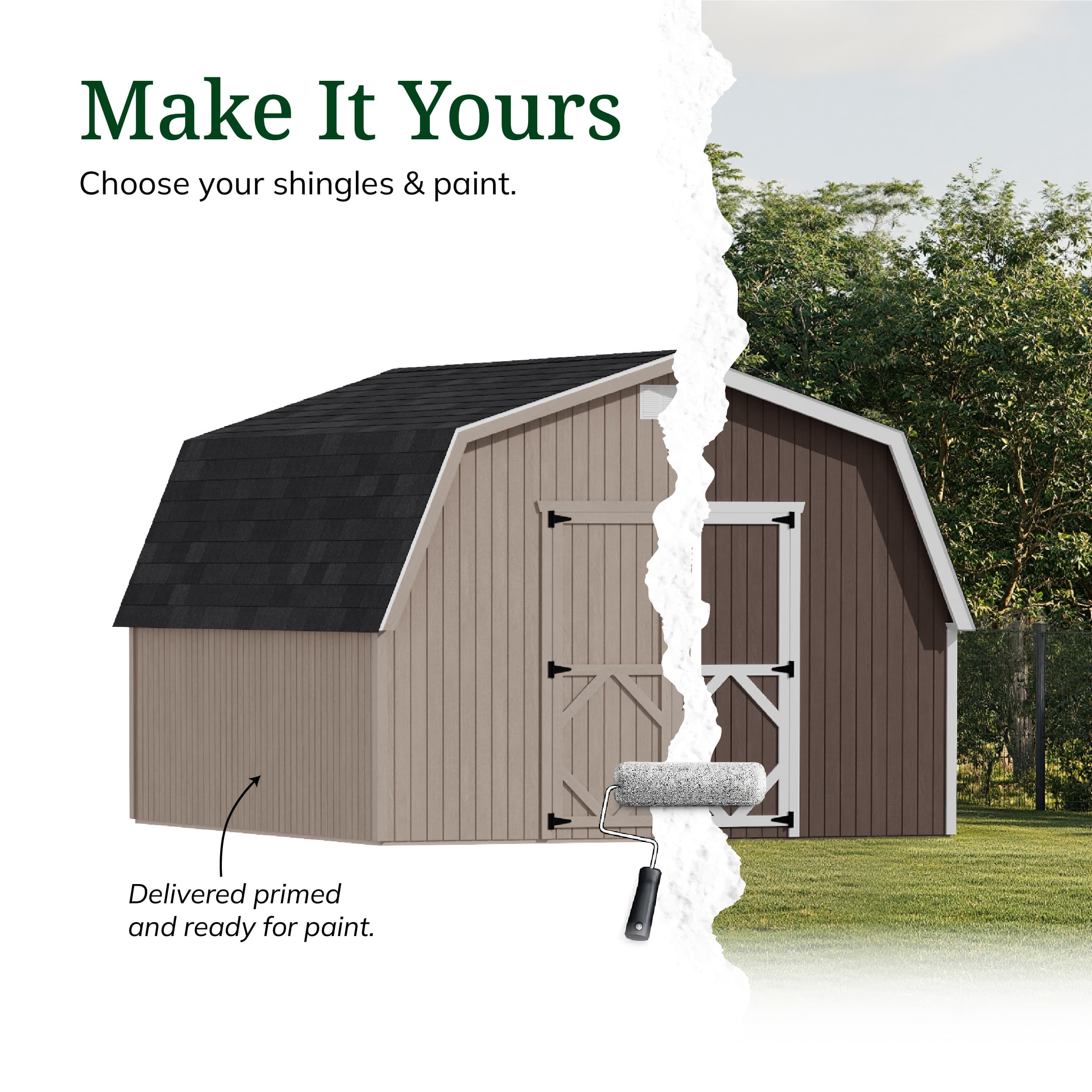 Classic Gambrel 4' Barn Shed