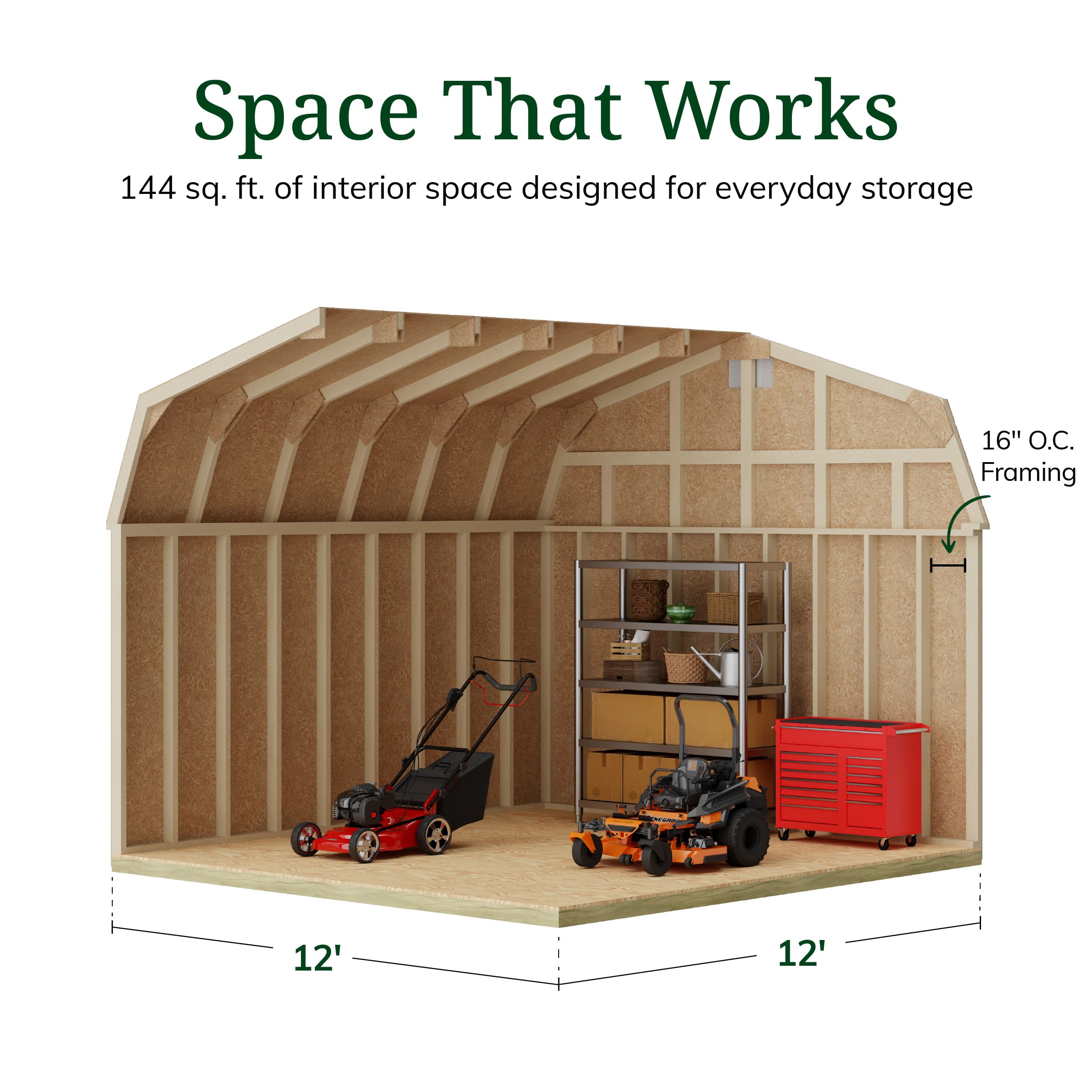 Classic Gambrel 6' Barn Shed