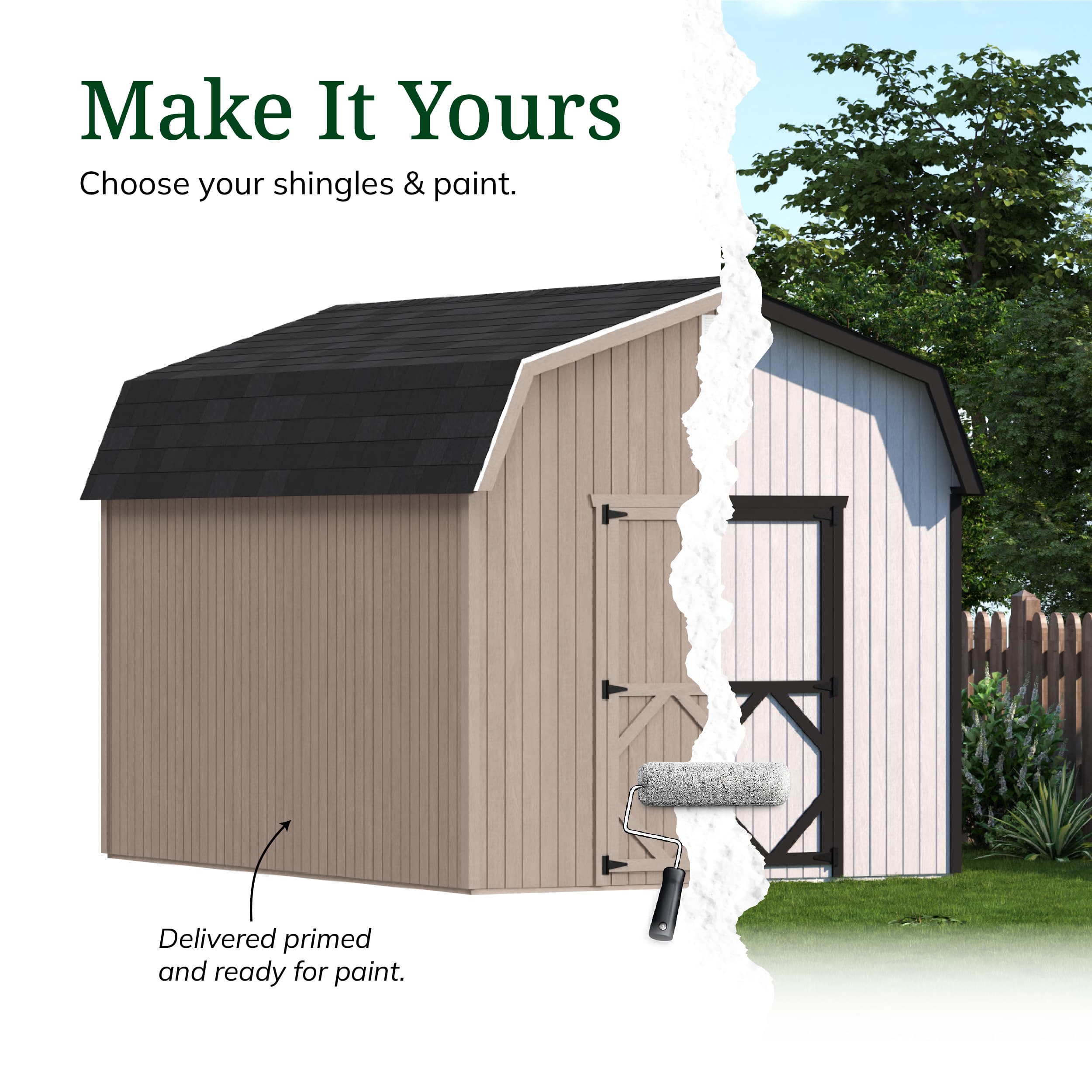 Classic Gambrel 6' Barn Shed