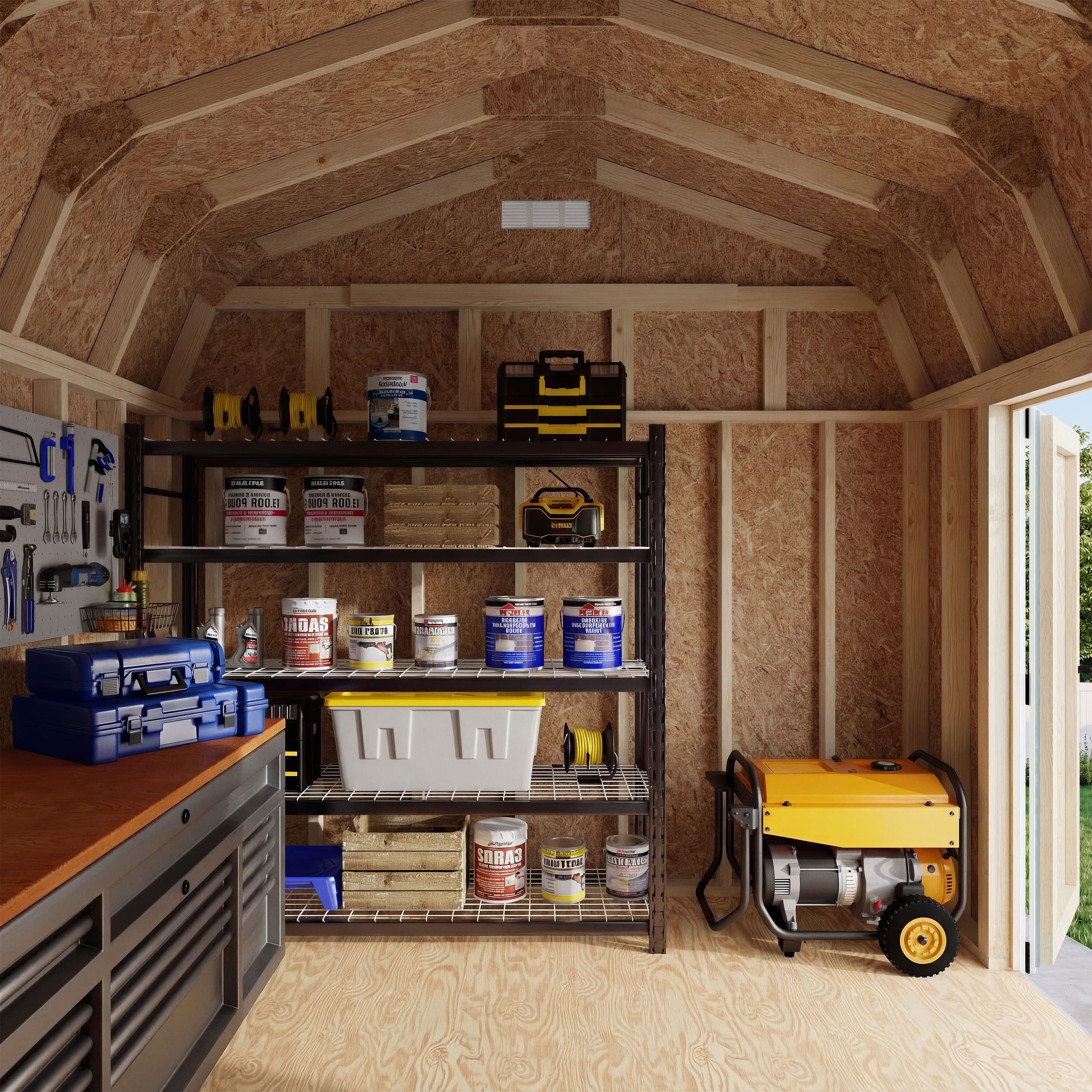 Classic Gambrel 6' Barn Shed with Side Entry