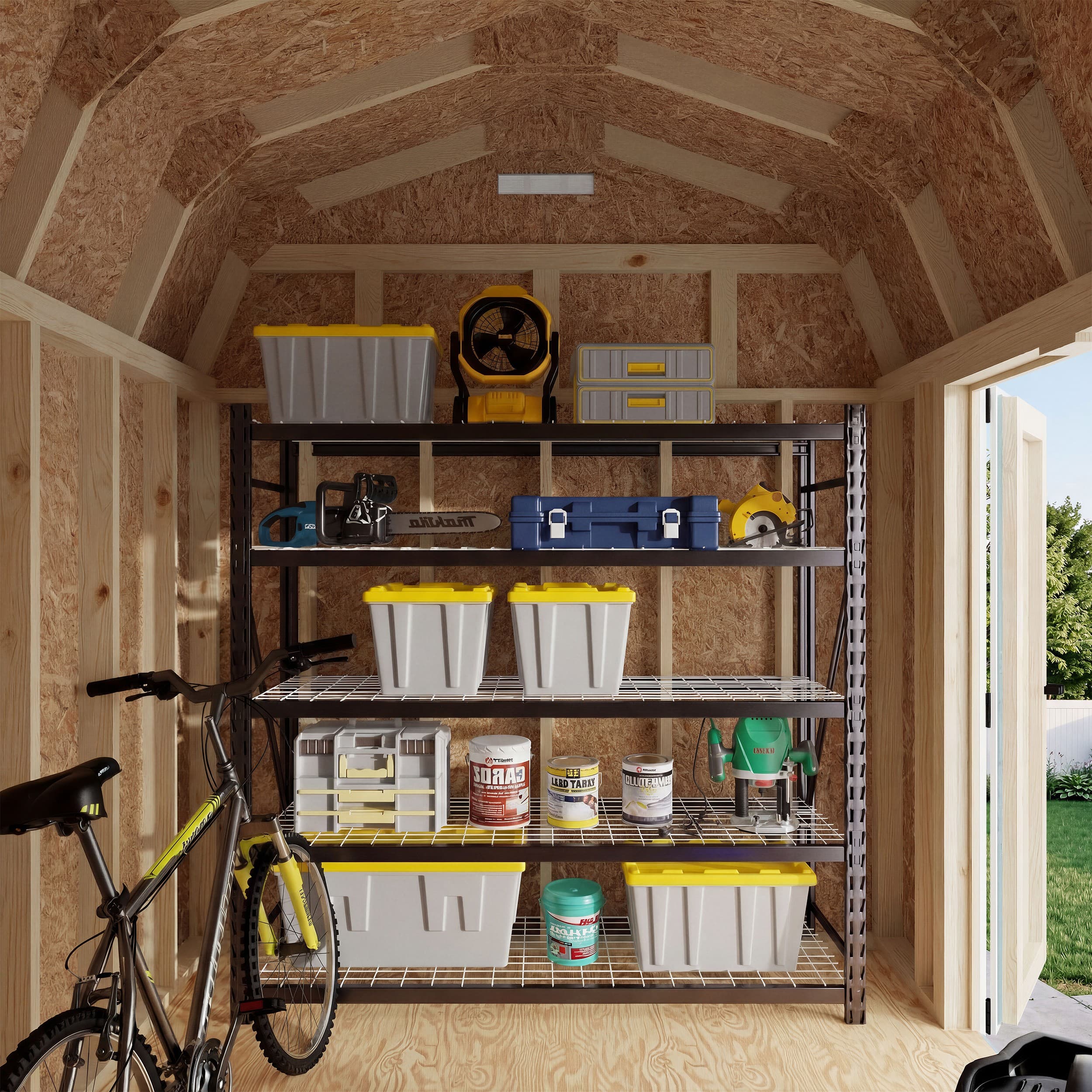 Classic Gambrel 6' Barn Shed with Side Entry