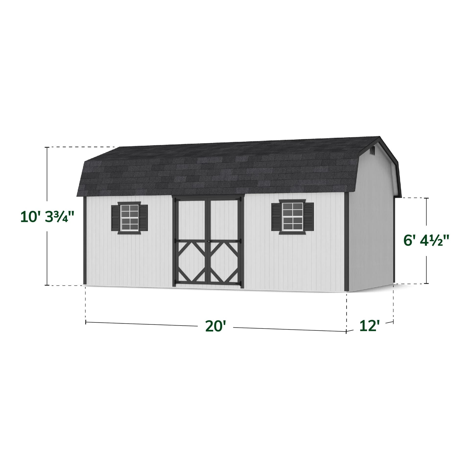 Classic Workshop Barn Shed dimensions