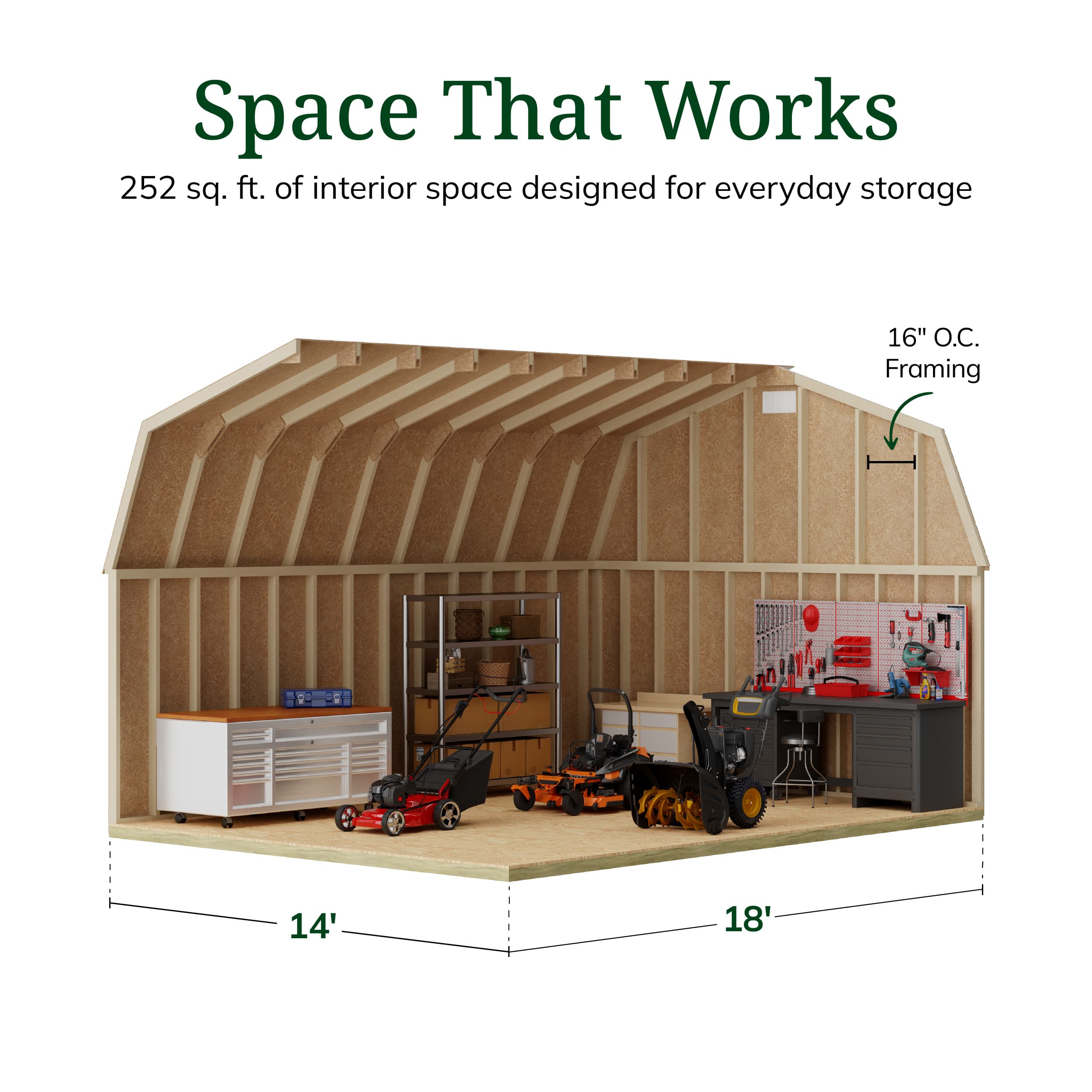 Classic Gambrel Large Barn Shed