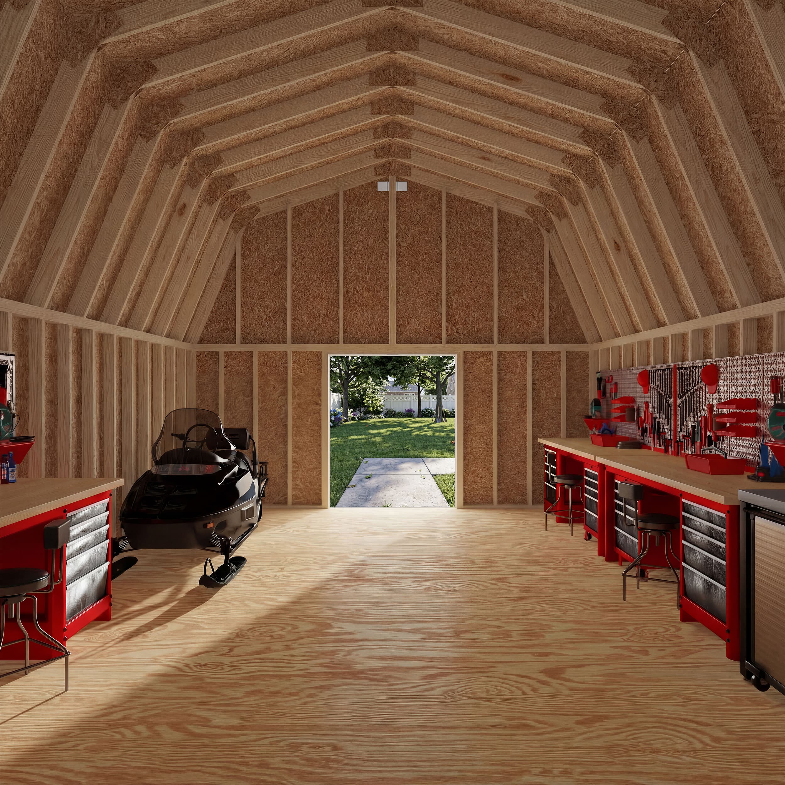 Classic Gambrel Large Barn Shed