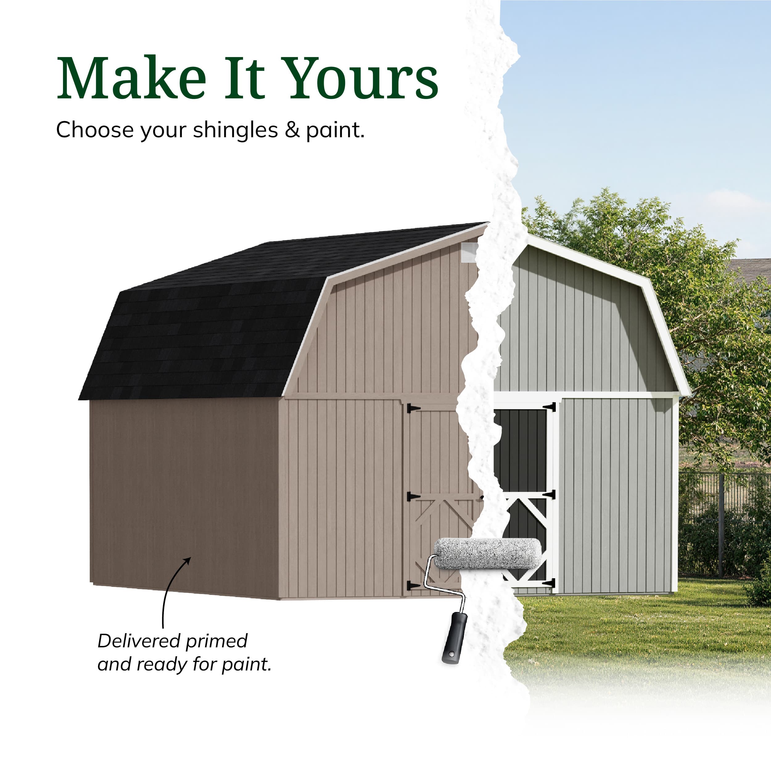 Classic Gambrel Large Barn Shed