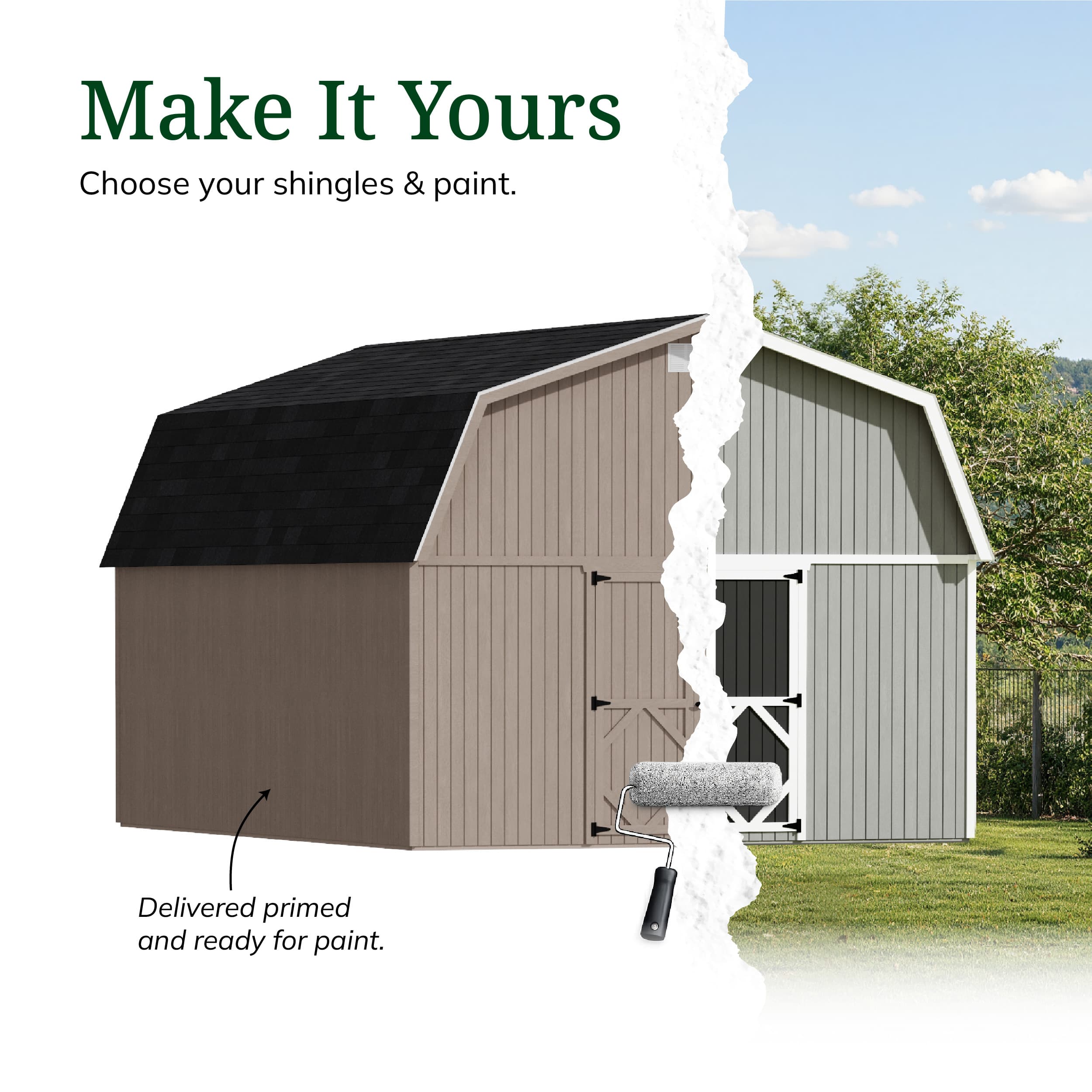 Classic Gambrel Large Barn Shed