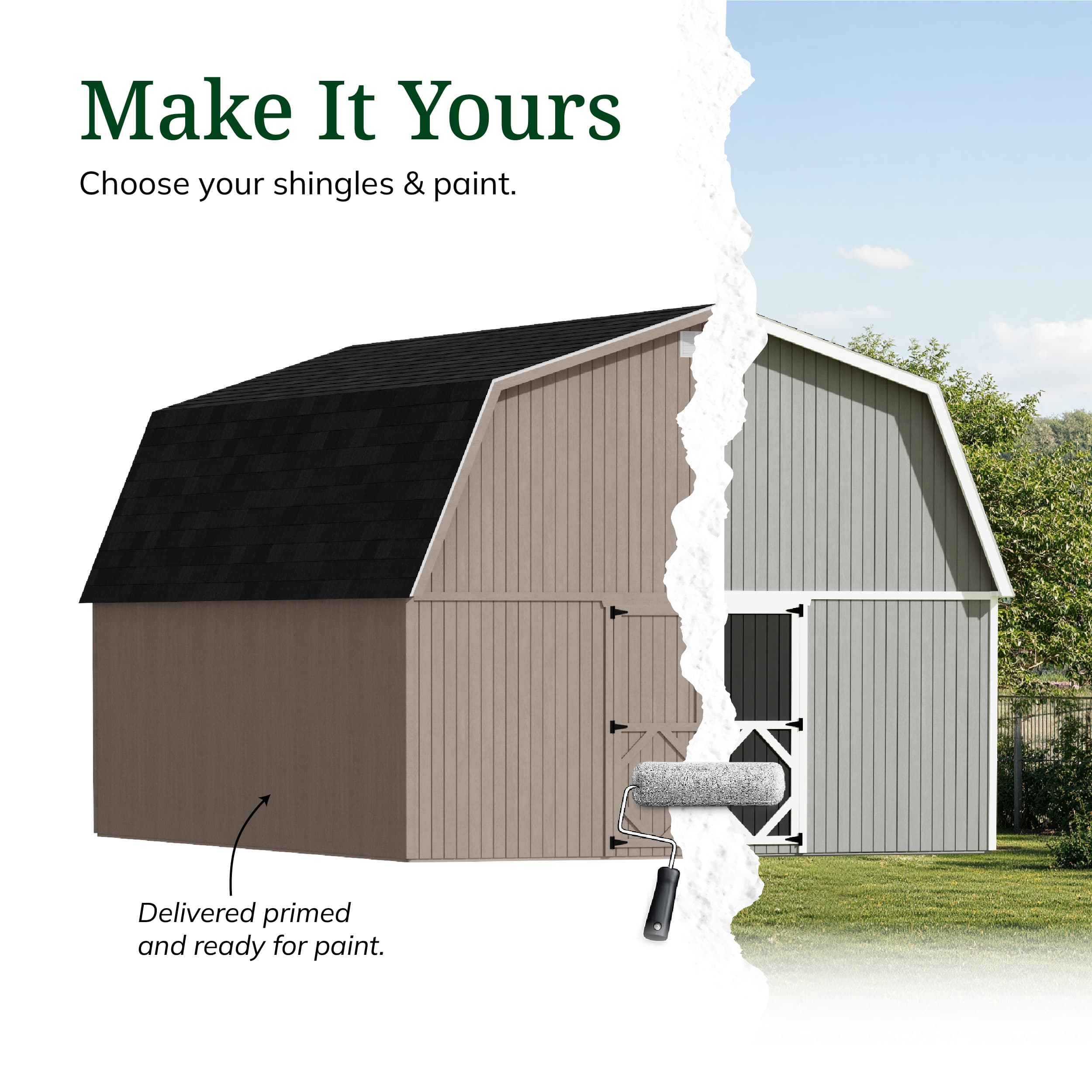 Classic Gambrel Large Barn Shed