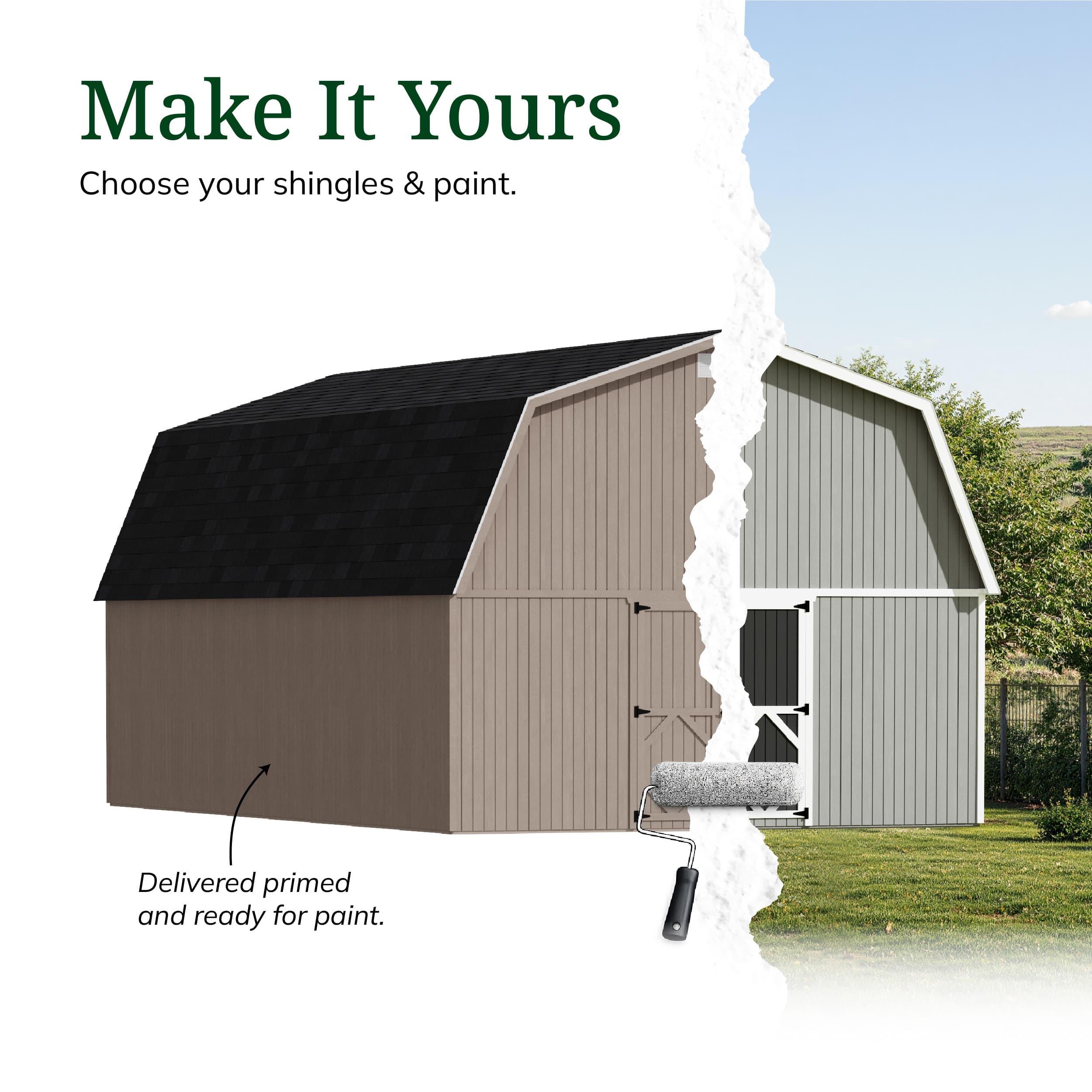 Classic Gambrel Large Barn Shed