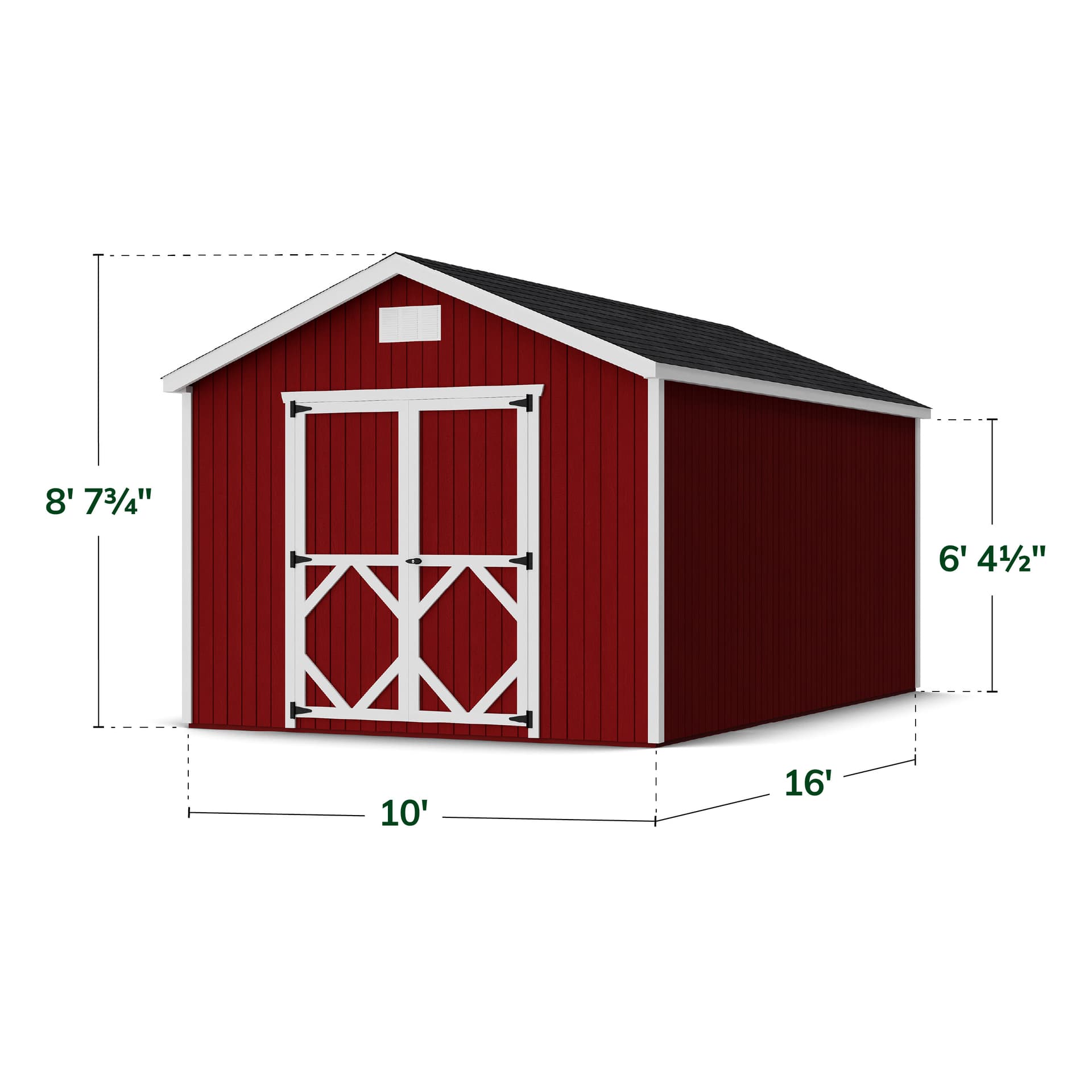 Classic Gable Shed dimensions