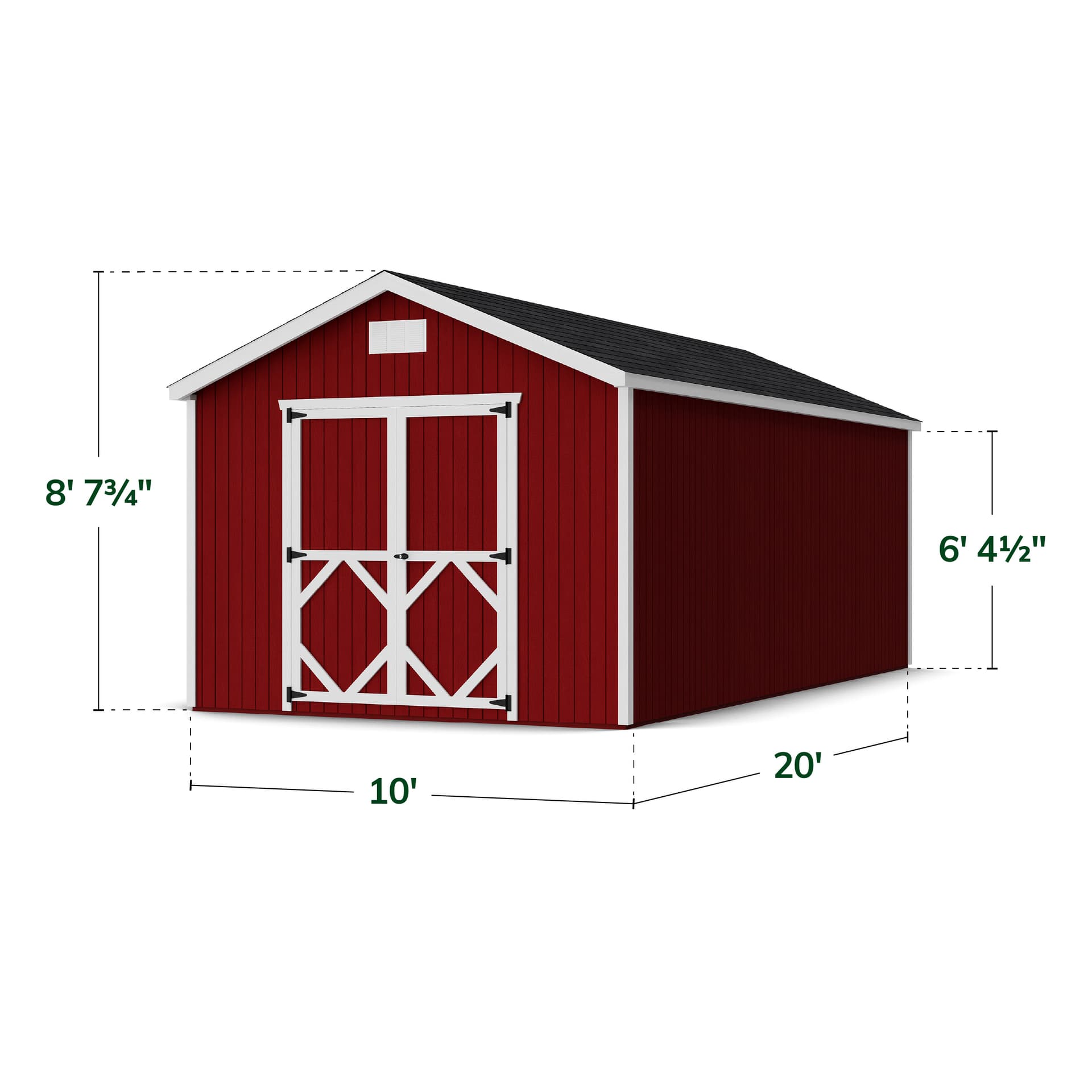 Classic Gable Shed dimensions