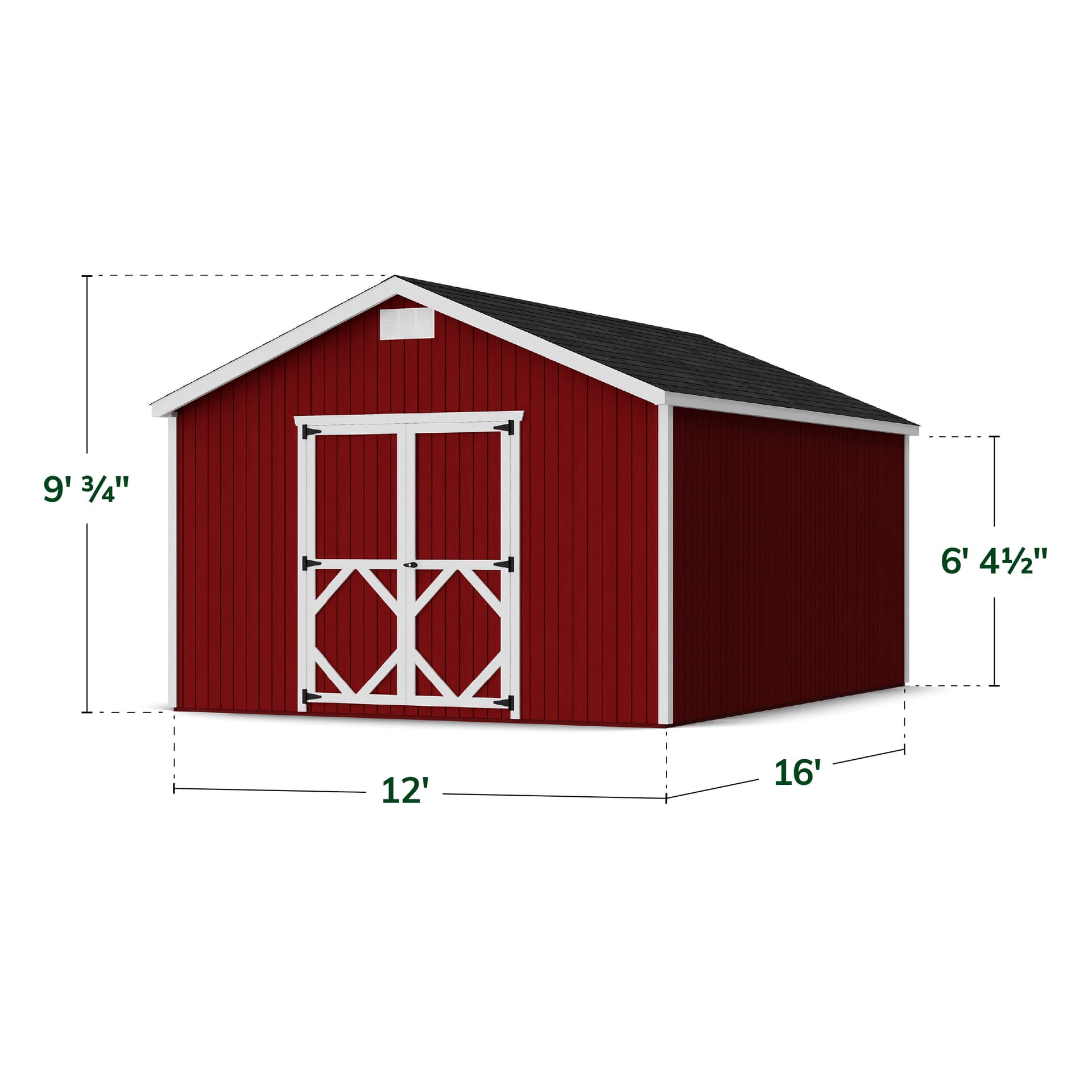 Classic Gable Shed dimensions