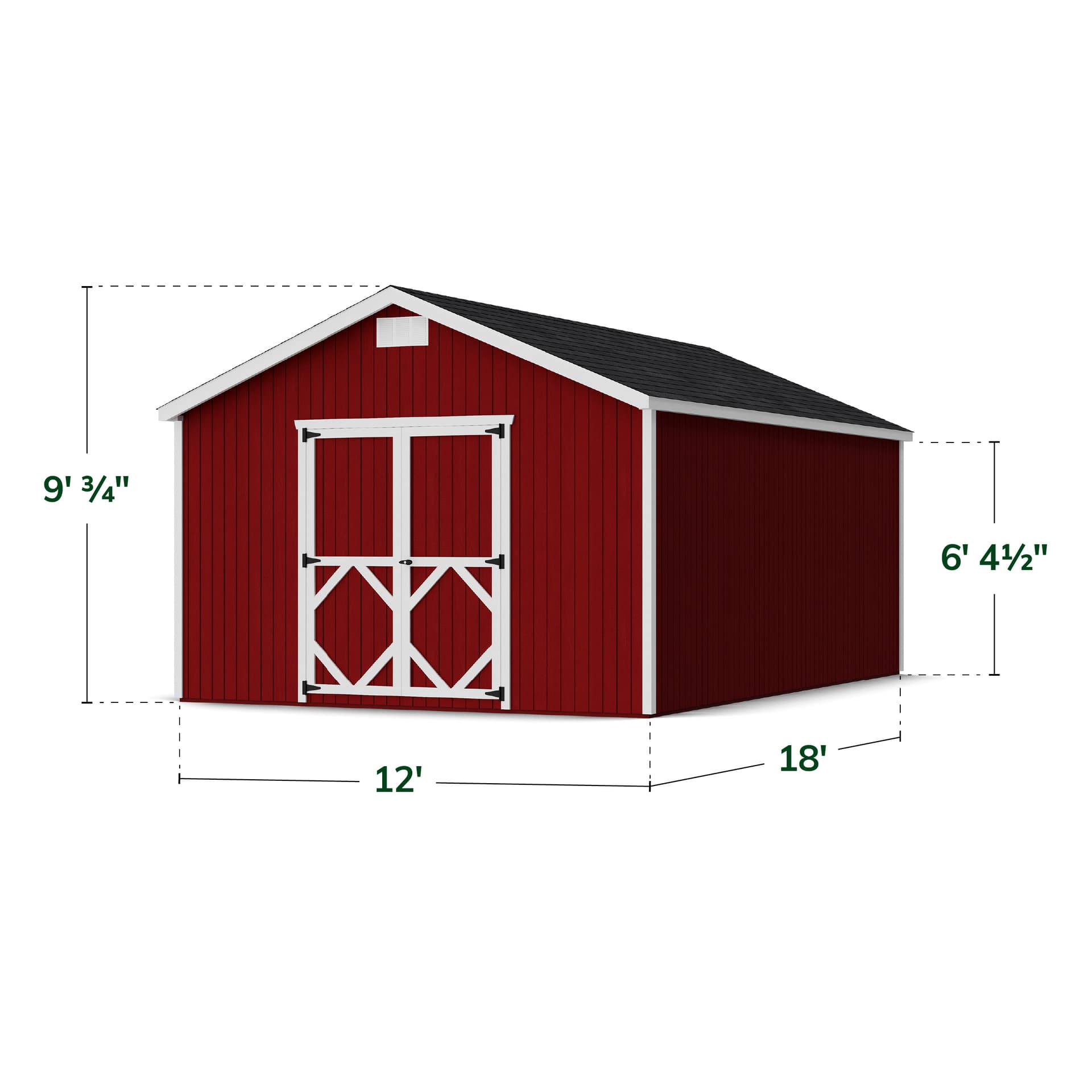 Classic Gable Shed dimensions