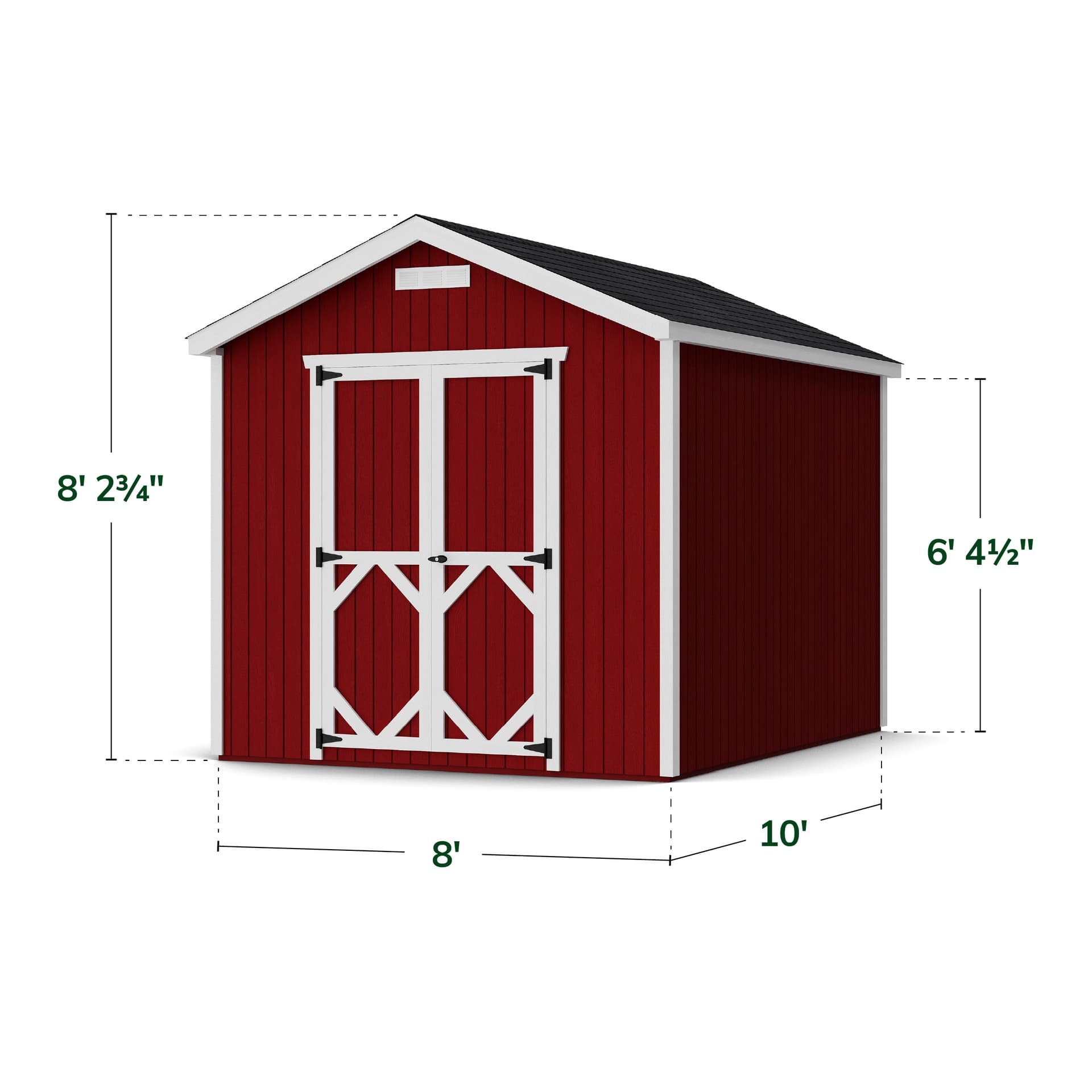 Classic Gable Shed dimensions