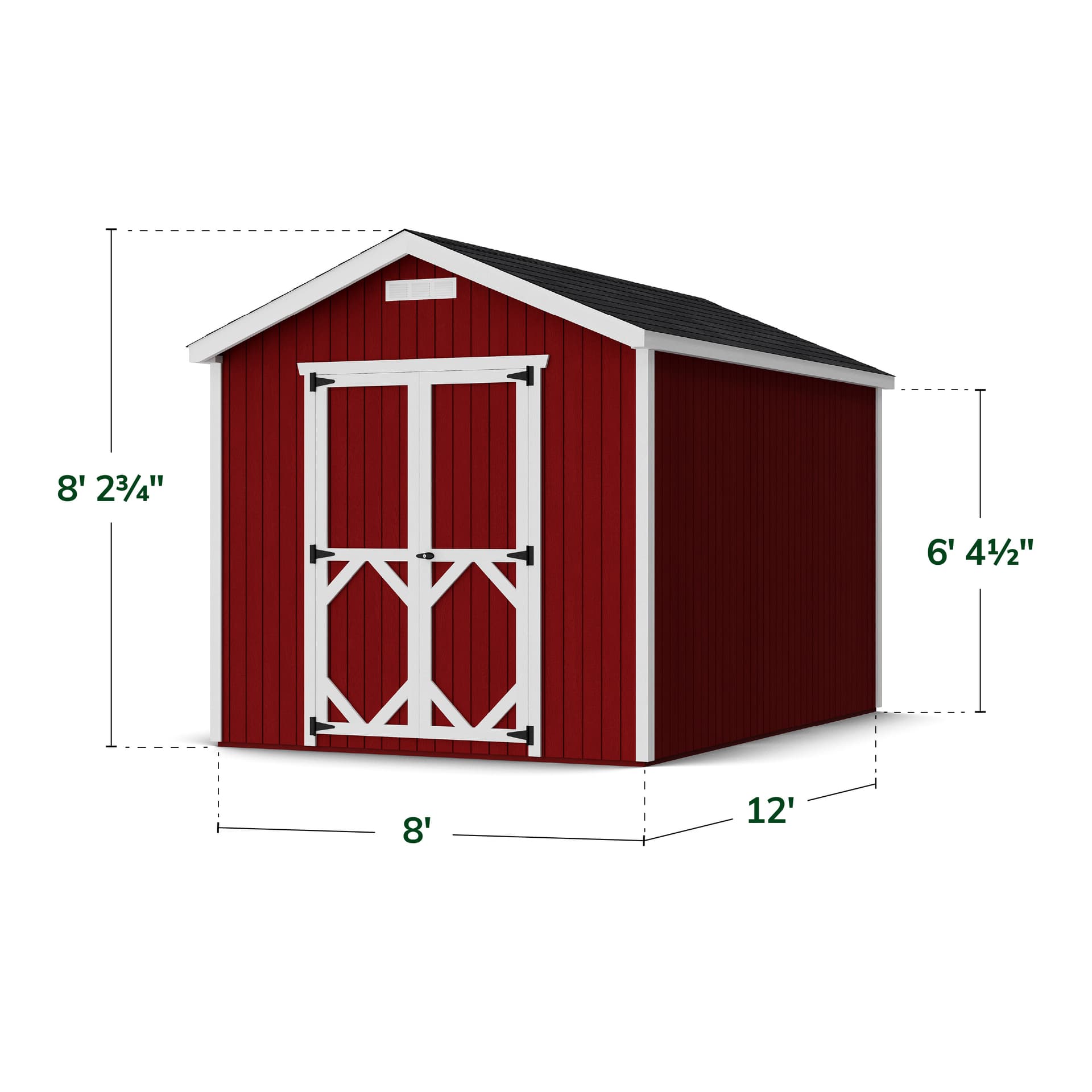 Classic Gable Shed dimensions