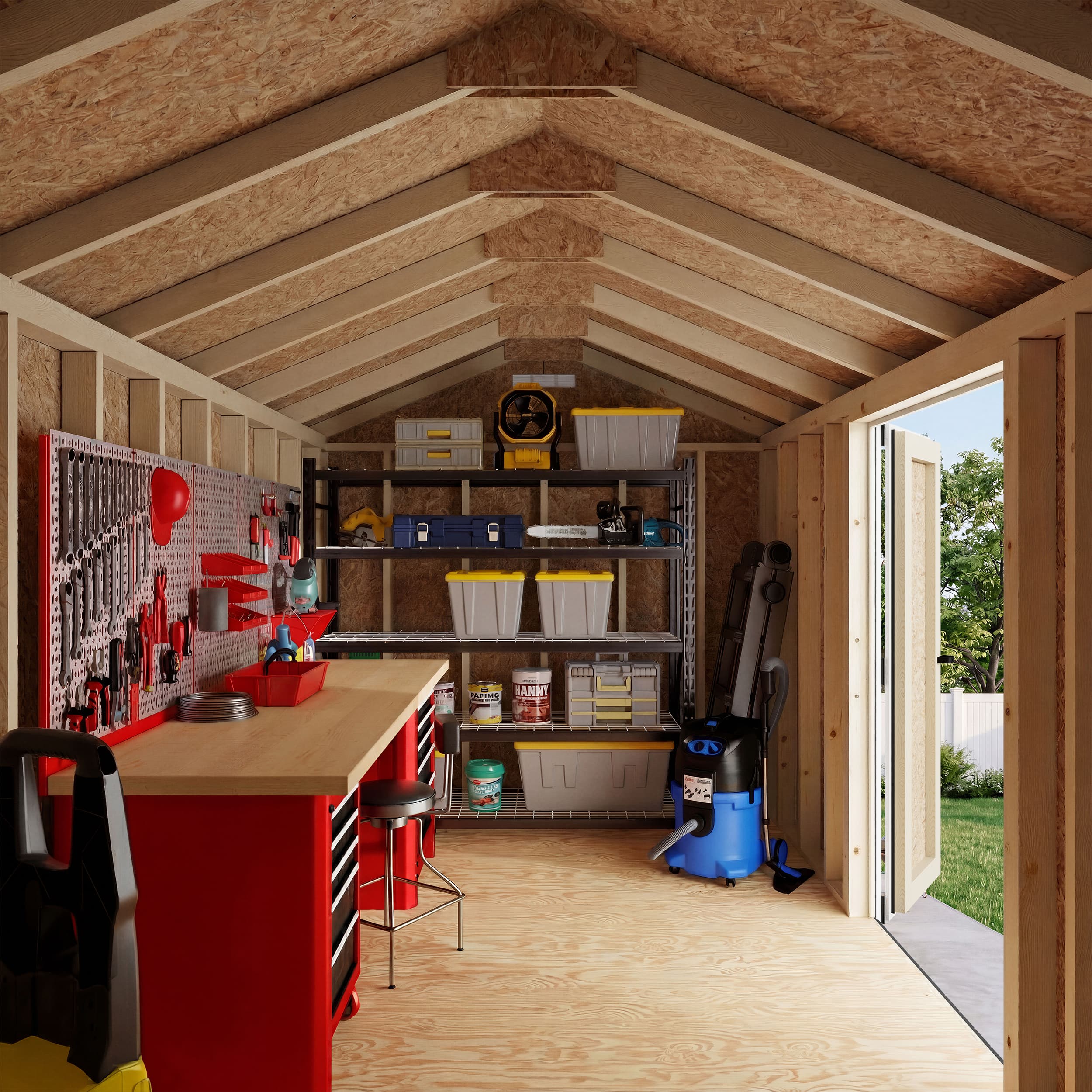 Classic Gable Shed with Side Entry