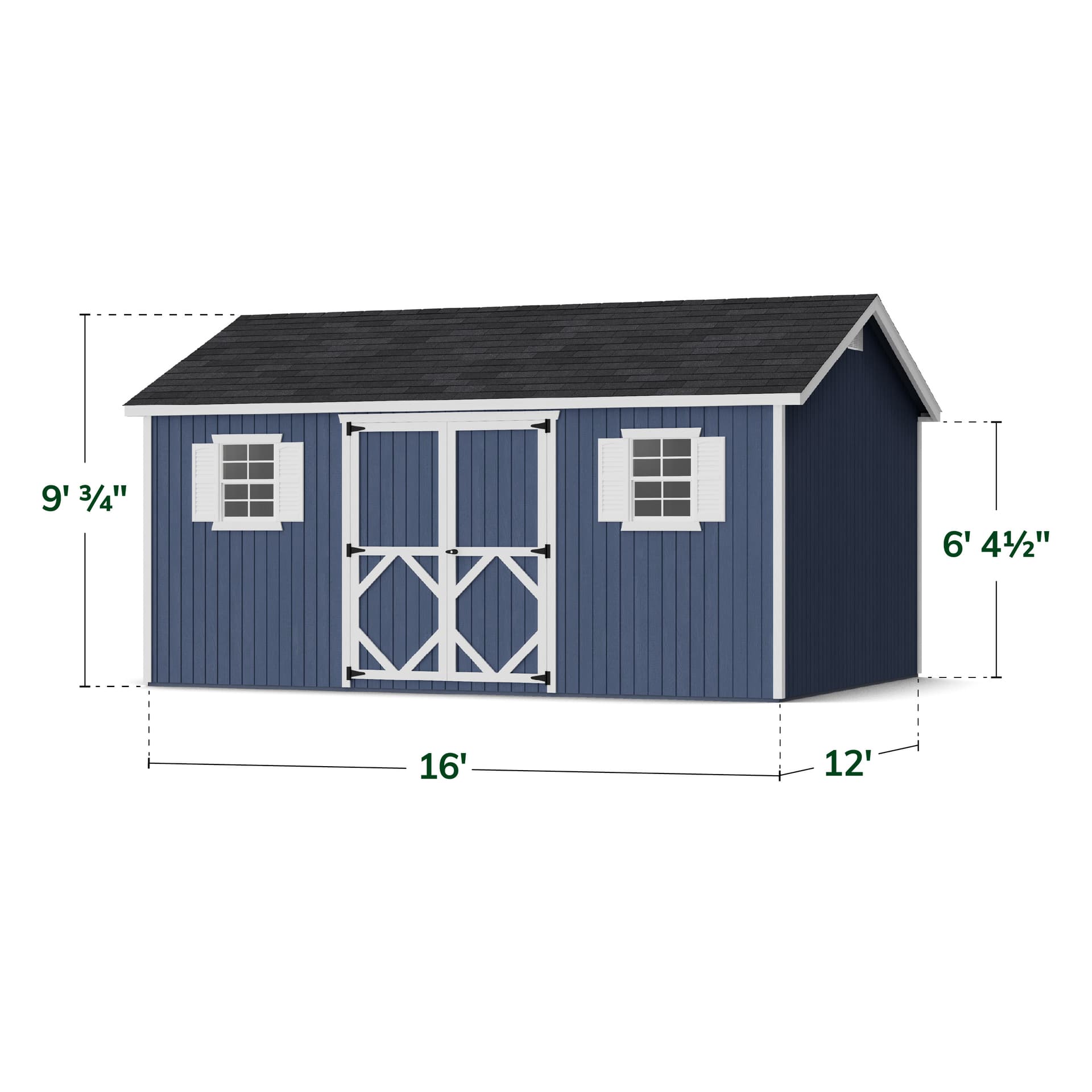 Classic Workshop Shed dimensions