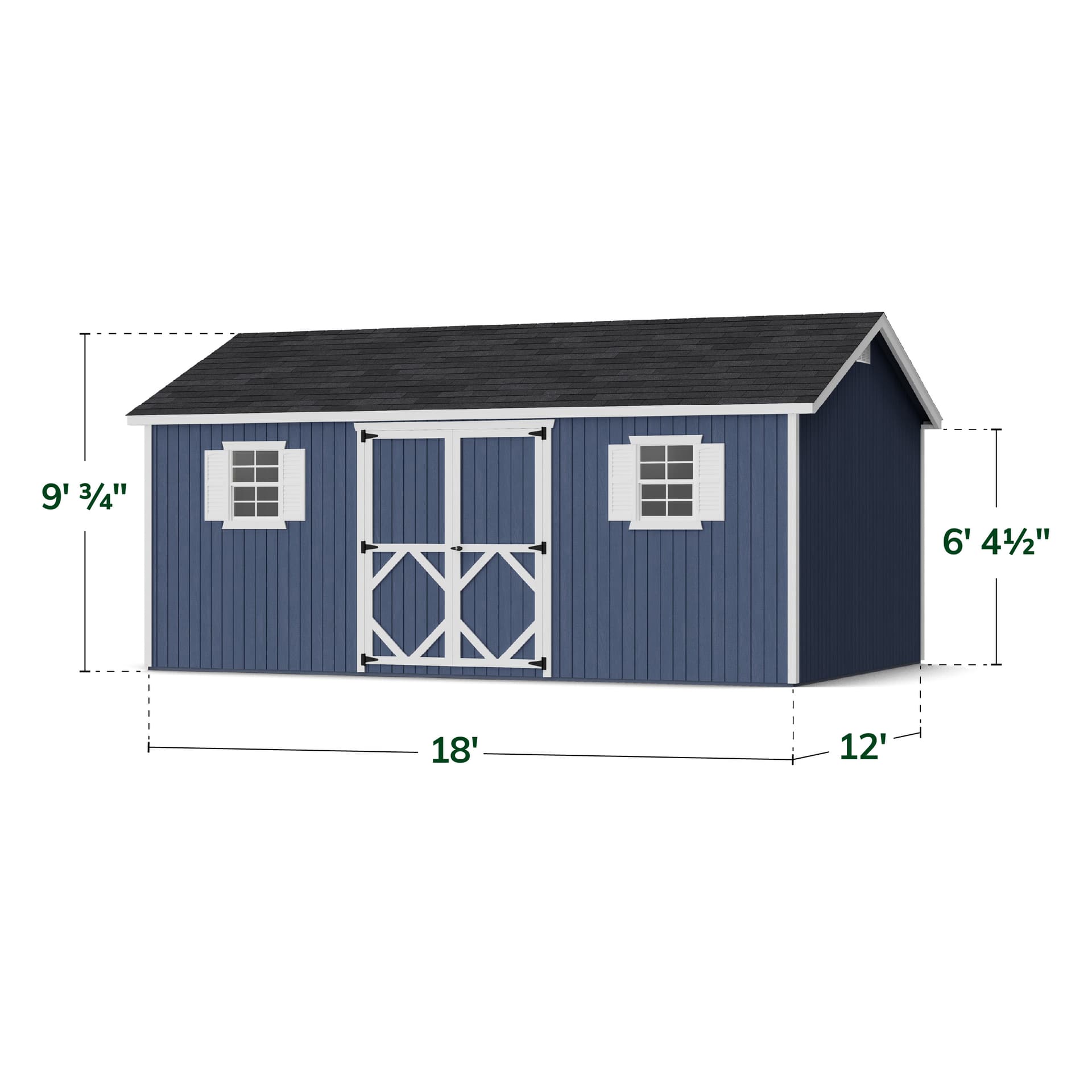Classic Workshop Shed dimensions