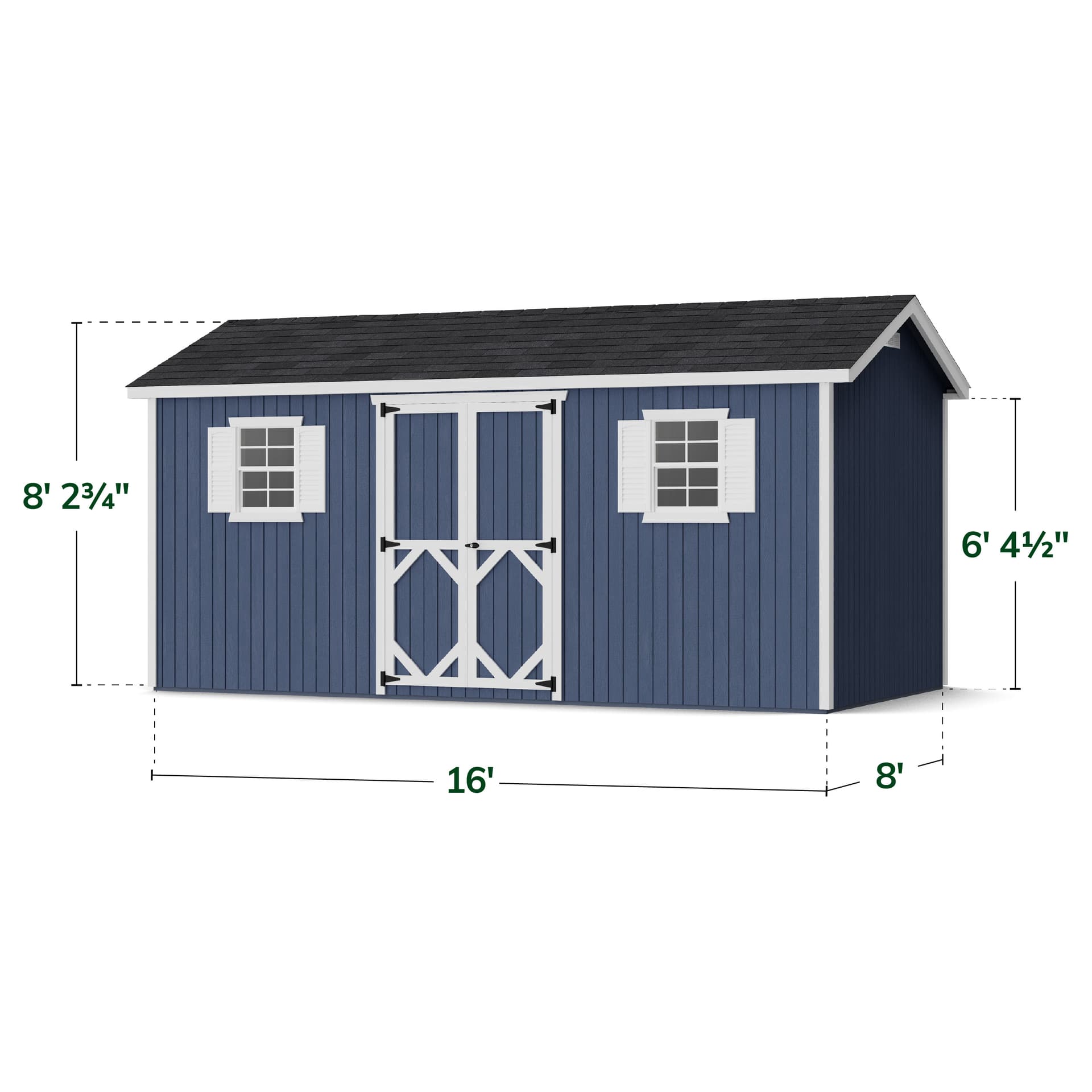 Classic Workshop Shed dimensions